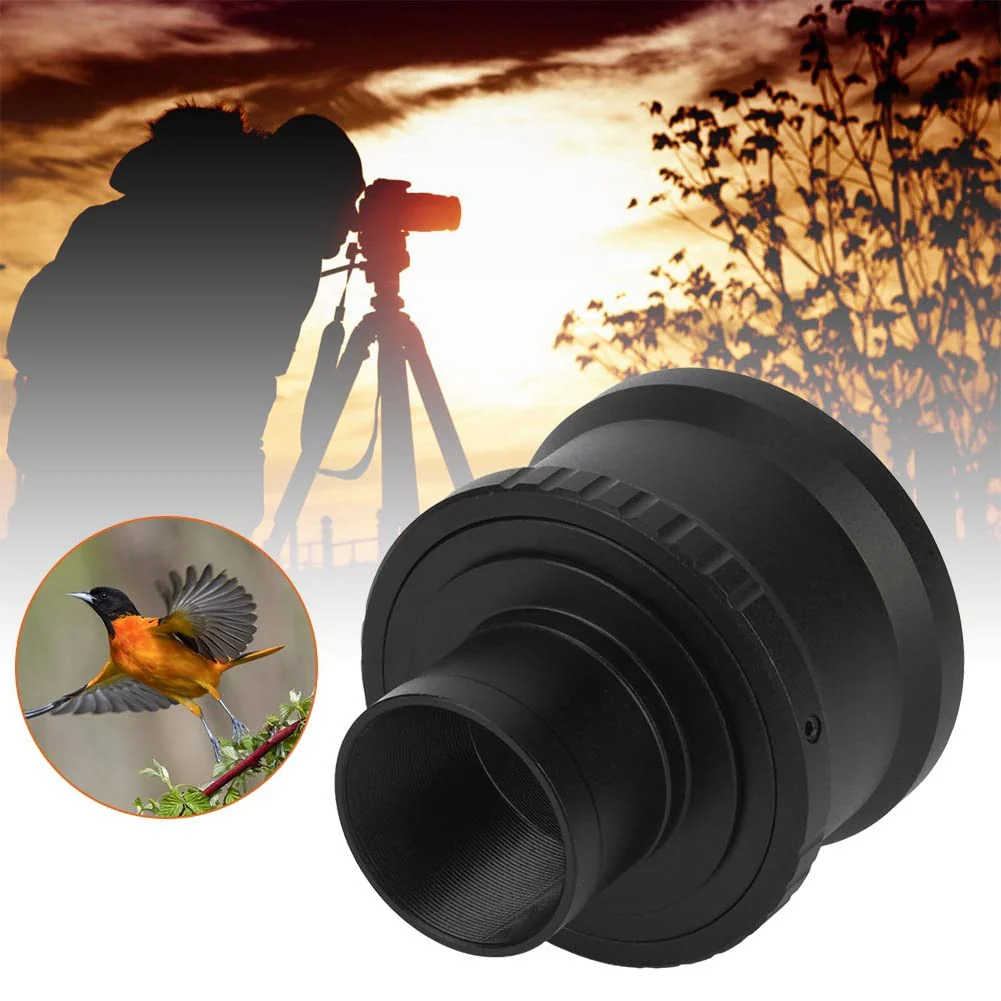 T2-NEX Metal 1.25 inch Telescope Mount Adapter Ring to fit for NEX E Mount Camera, Black - Image 5