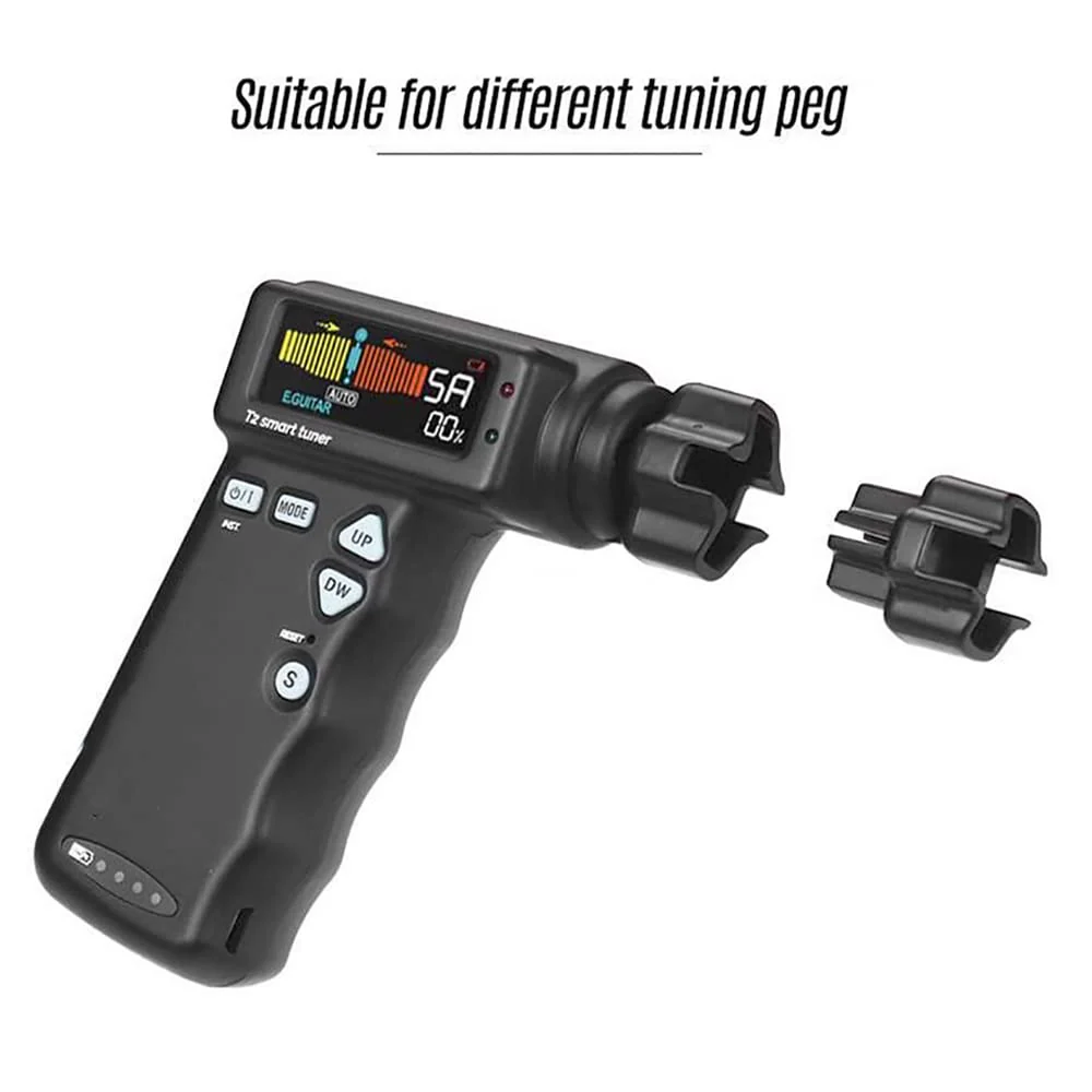 T2 Smart Guitar Tuner & Automatic Peg String Winder 2-in-1 Multi-functional String Instrument Tool for Guitars/Ukulele/Banjo/Mandolin - Image 6