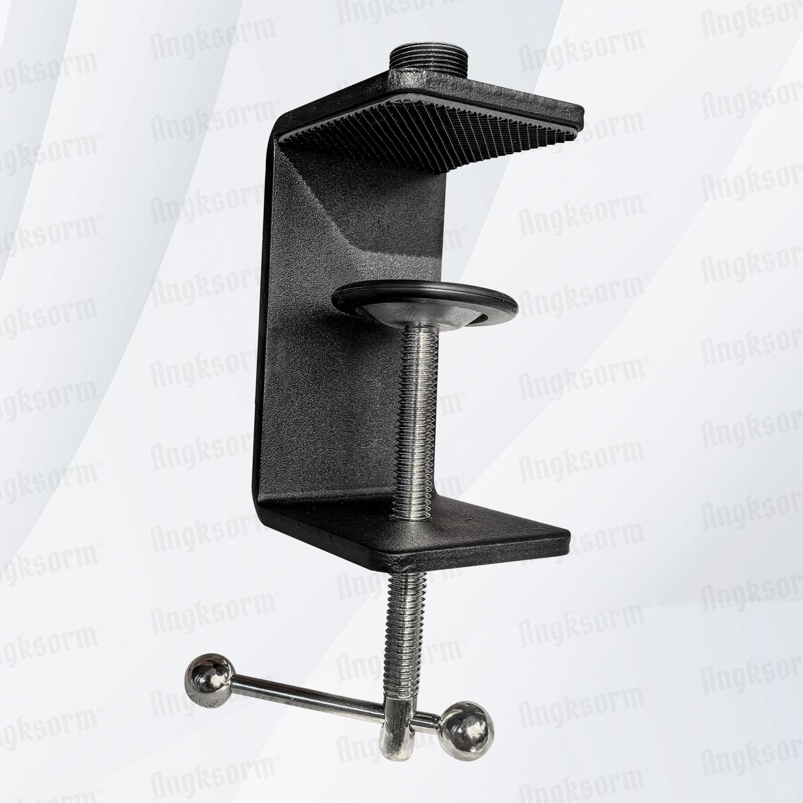 Table Microphone Clamp - Heavy-Duty Desk Mic Metal Clamp Mount with 5/8-27 Male and 3/8-16 Female Thread, 2PCS C-CLAMP MOUNT (2PCS) - Image 7
