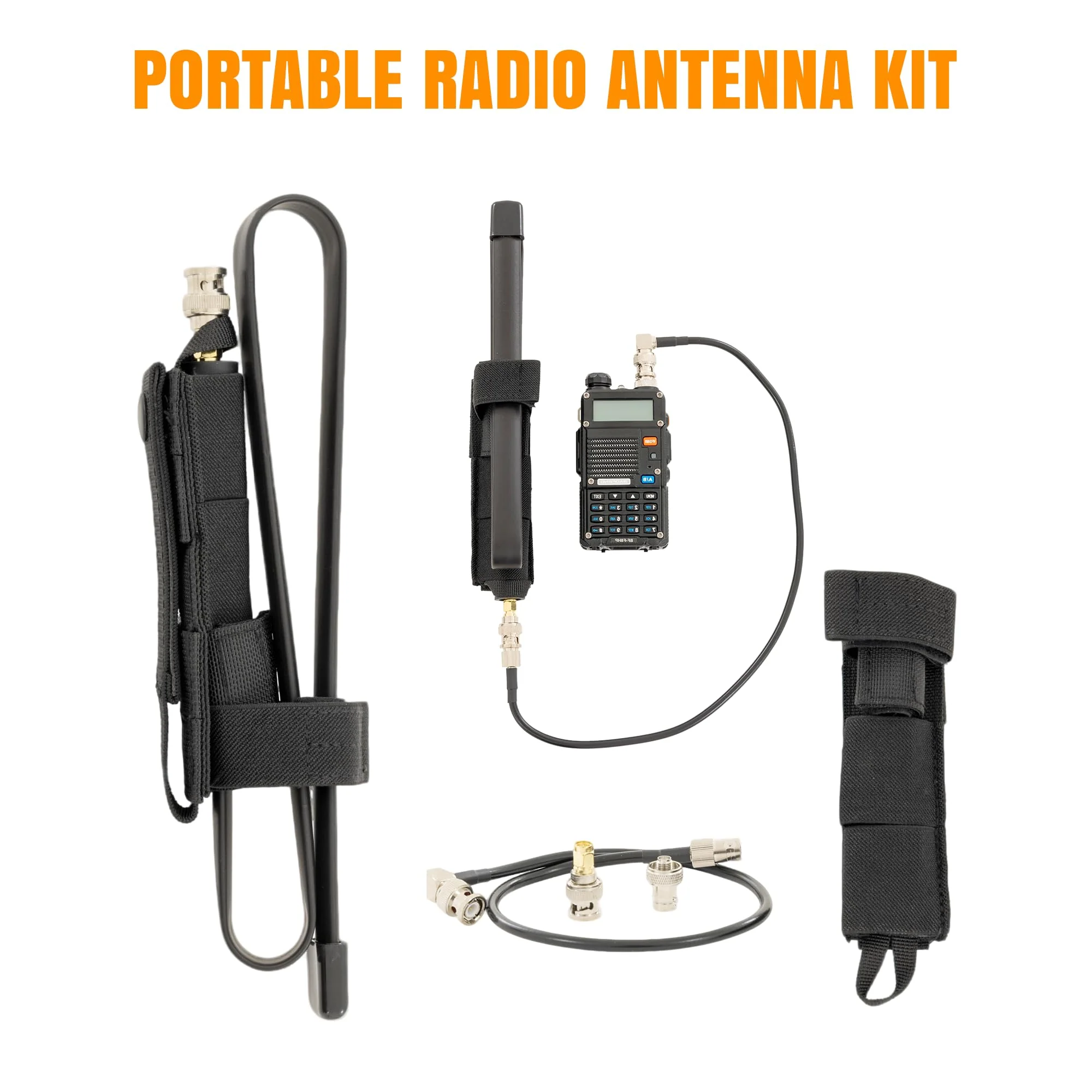 Tactical Antenna Relocation Kit – Enhanced Signal & Mobility – Chest Rig & Backpack Compatible – Durable, Lightweight & Weather-Resistant – Ideal for Military, Outdoor Use (Black, 19" Cable) Black 19 Inches - Image 8