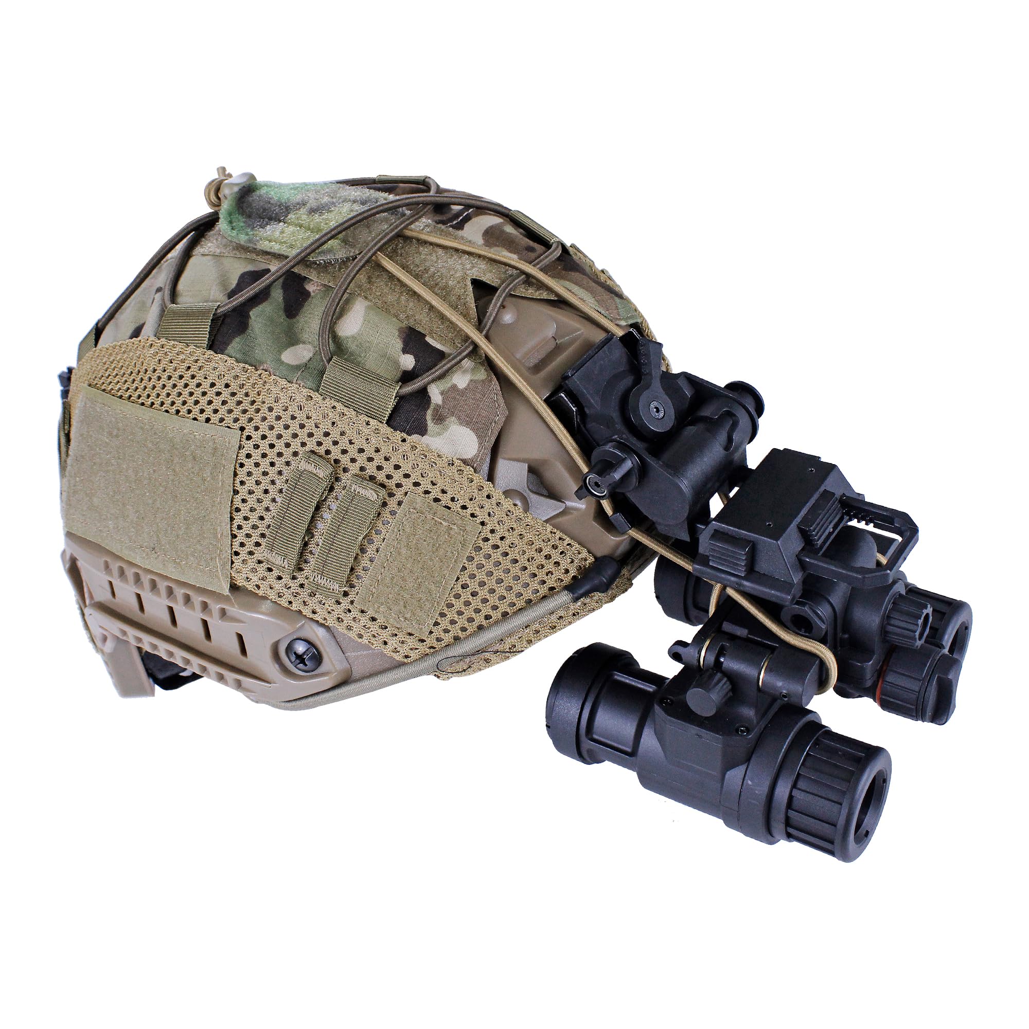 Tactical NVG Lanyard, JX Tacfancier Elastic Retention Bungee Cord for PVS7 PVS14 PVS31 Helmet Mounted Night Vision Devices, Tourniquet Holder for Duty Belt Multicam - Image 2
