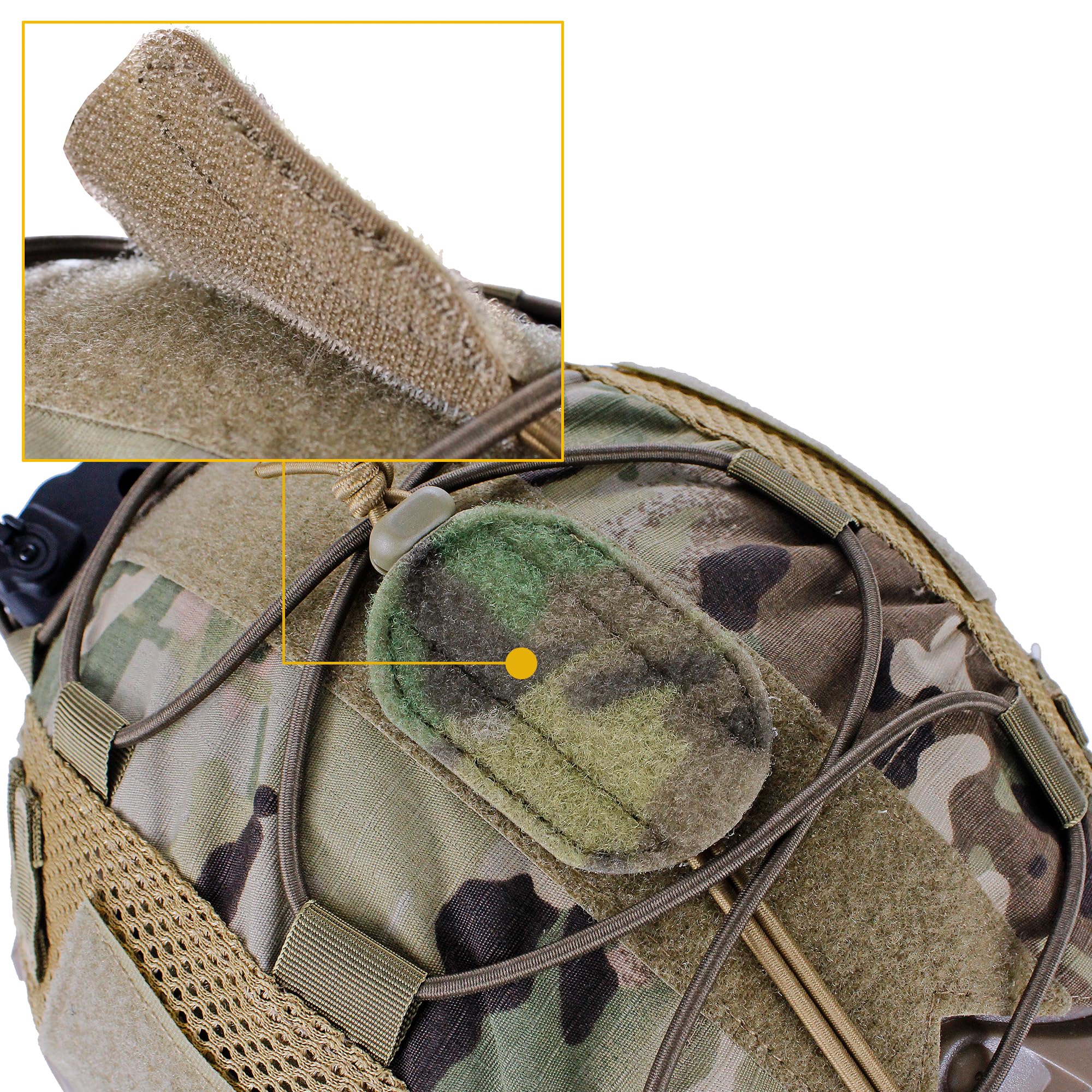 Tactical NVG Lanyard, JX Tacfancier Elastic Retention Bungee Cord for PVS7 PVS14 PVS31 Helmet Mounted Night Vision Devices, Tourniquet Holder for Duty Belt Multicam - Image 4