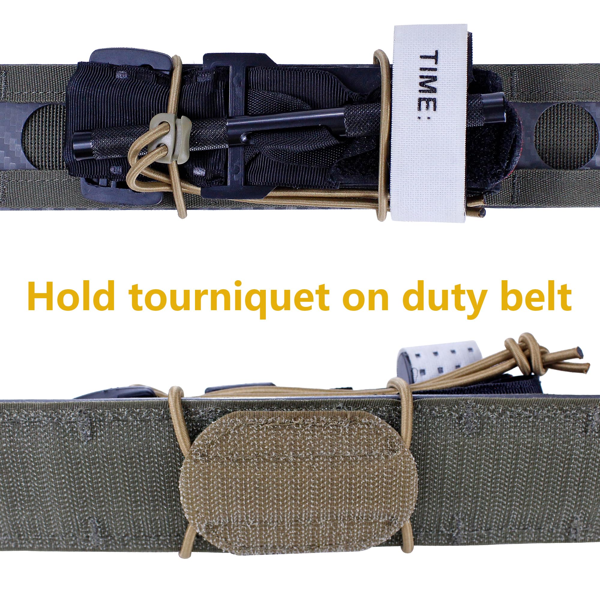 Tactical NVG Lanyard, JX Tacfancier Elastic Retention Bungee Cord for PVS7 PVS14 PVS31 Helmet Mounted Night Vision Devices, Tourniquet Holder for Duty Belt Multicam - Image 5