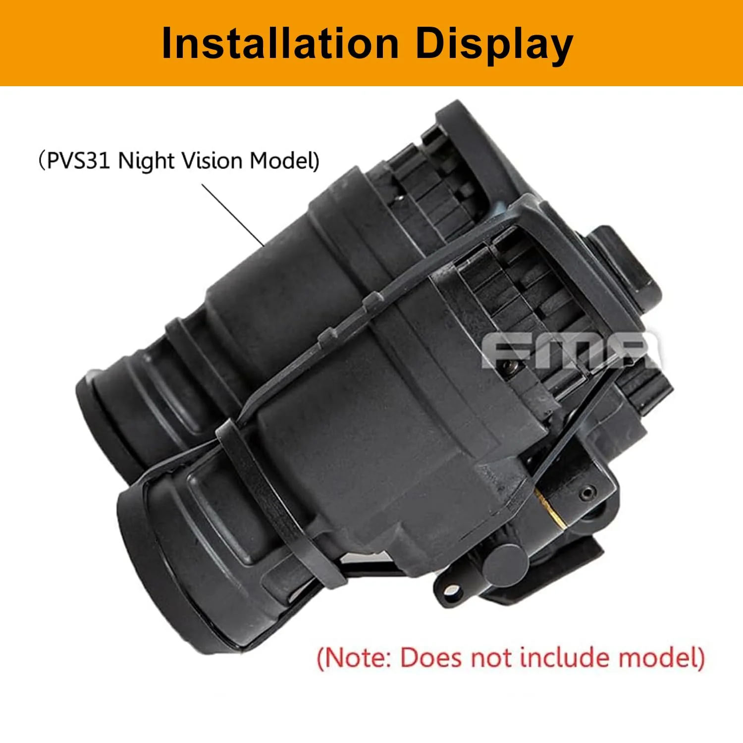 Tactical Rubber Lens Cover for AN/PVS31 Dummy Night Vision Goggle Model Lens PVS31 NVG Lens Protective Cover Apron Soft Rubber Lens Caps Objective Optics Protection Covers 2 Pair - Image 3