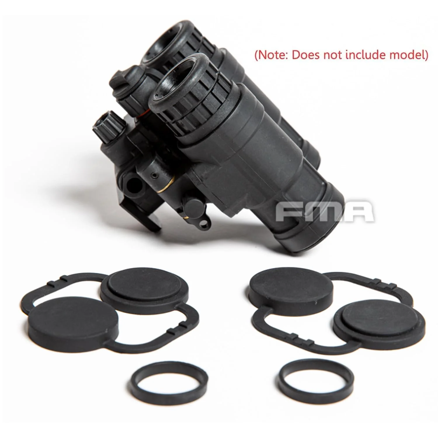 Tactical Rubber Lens Cover for AN/PVS31 Dummy Night Vision Goggle Model Lens PVS31 NVG Lens Protective Cover Apron Soft Rubber Lens Caps Objective Optics Protection Covers 2 Pair - Image 4