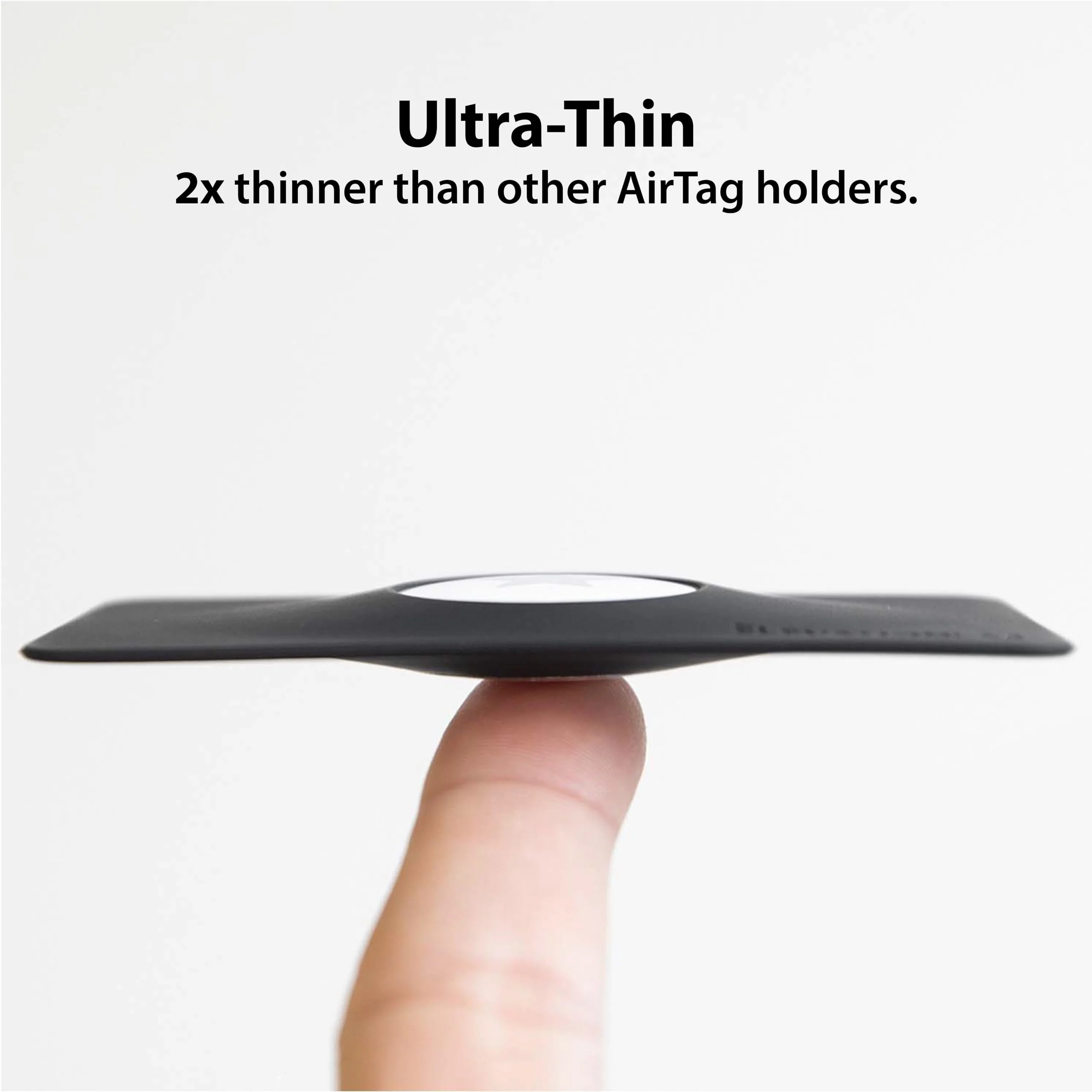 TagVault™ AirTag Wallet Holder - The Thinnest AirTag Wallet Card Insert | Flexible, Stays Hidden, Patent Pending | Elevation Lab 2-Pack - Image 3