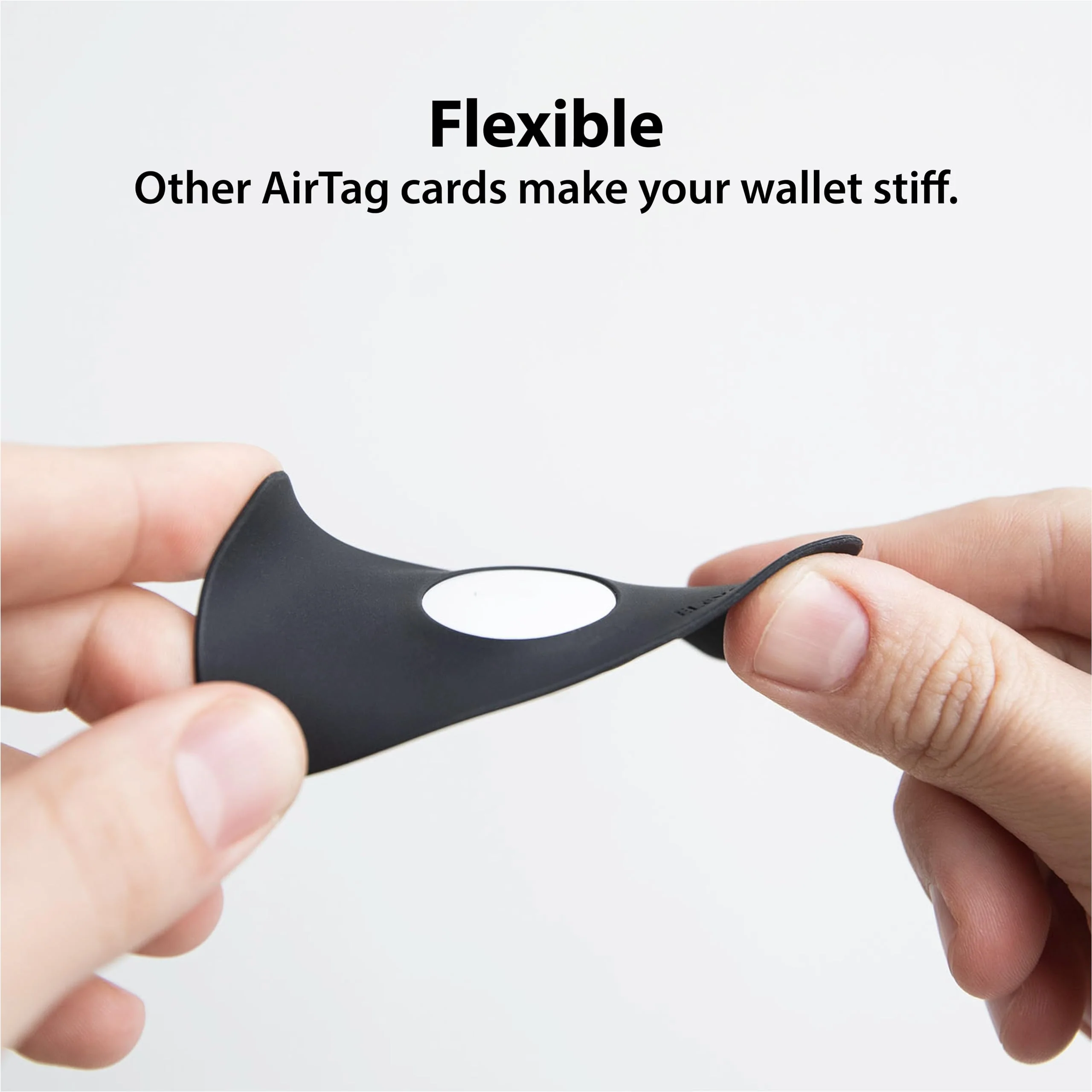TagVault™ AirTag Wallet Holder - The Thinnest AirTag Wallet Card Insert | Flexible, Stays Hidden, Patent Pending | Elevation Lab Single - Image 5