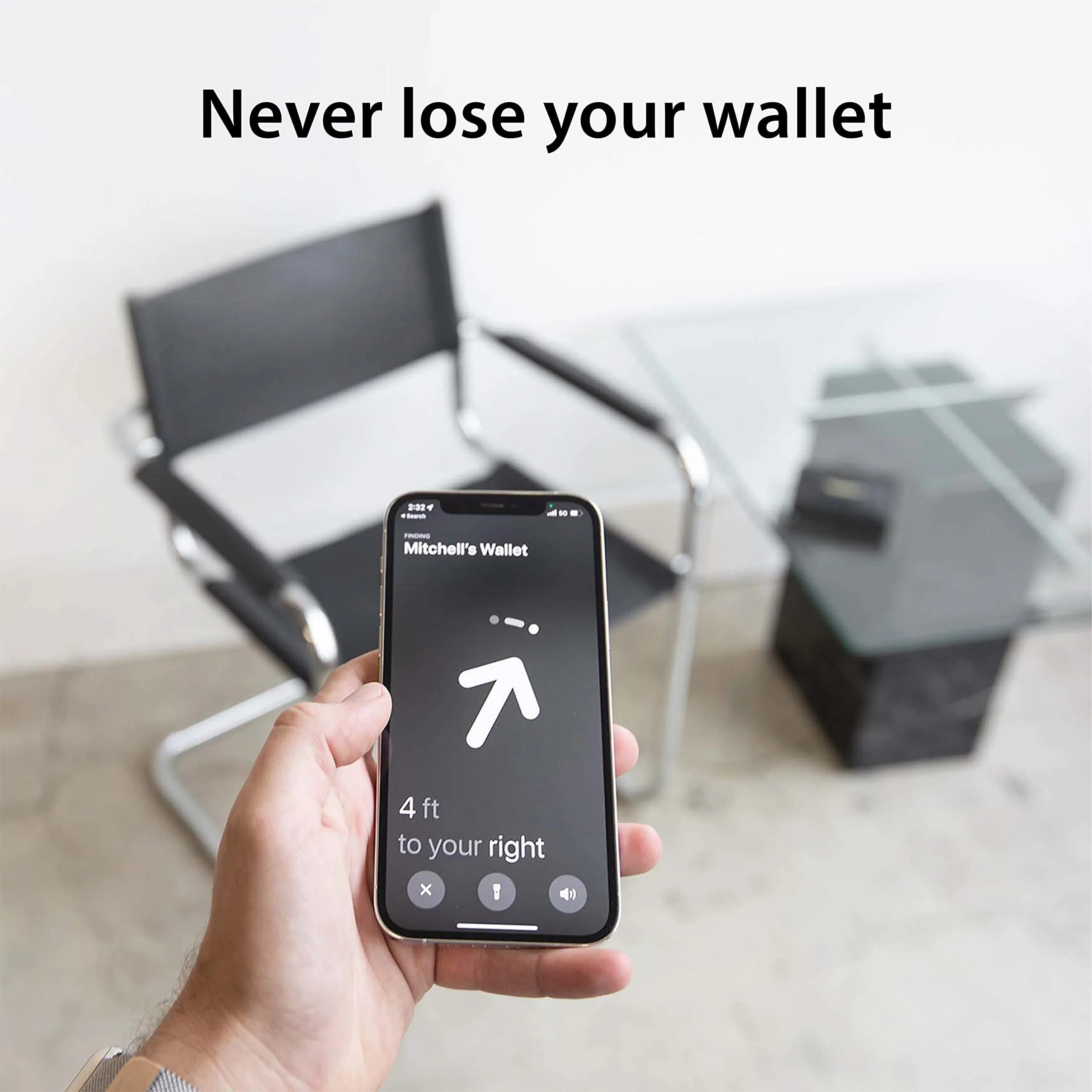 TagVault™ AirTag Wallet Holder - The Thinnest AirTag Wallet Card Insert | Flexible, Stays Hidden, Patent Pending | Elevation Lab Single - Image 9