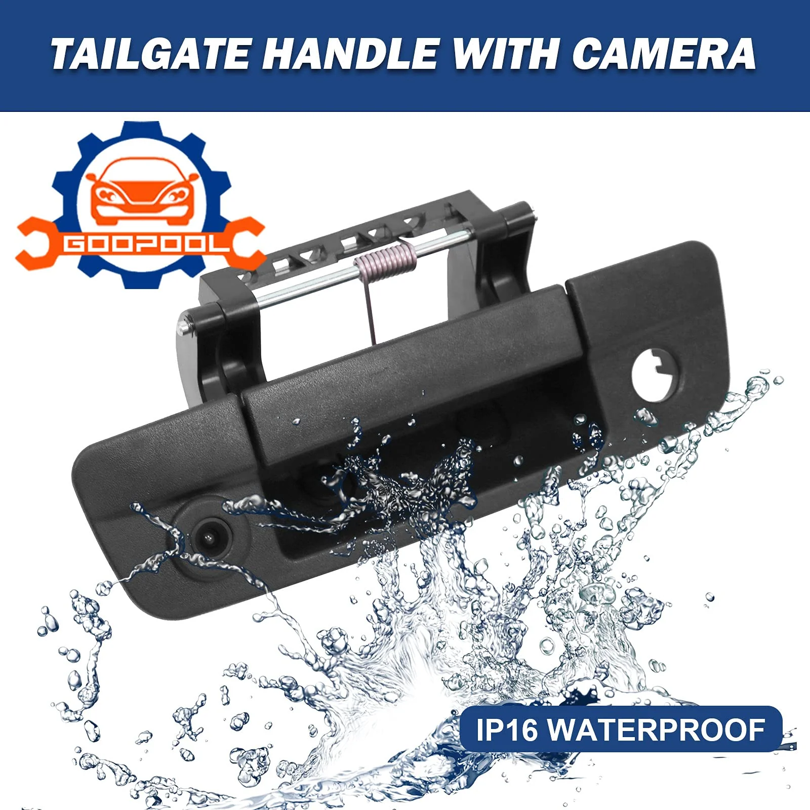Tailgate Handle Backup Camera Rear View Compatible with 2009-2017 Dodge Ram 1500 2500 3500（RCA Connector） - Image 2