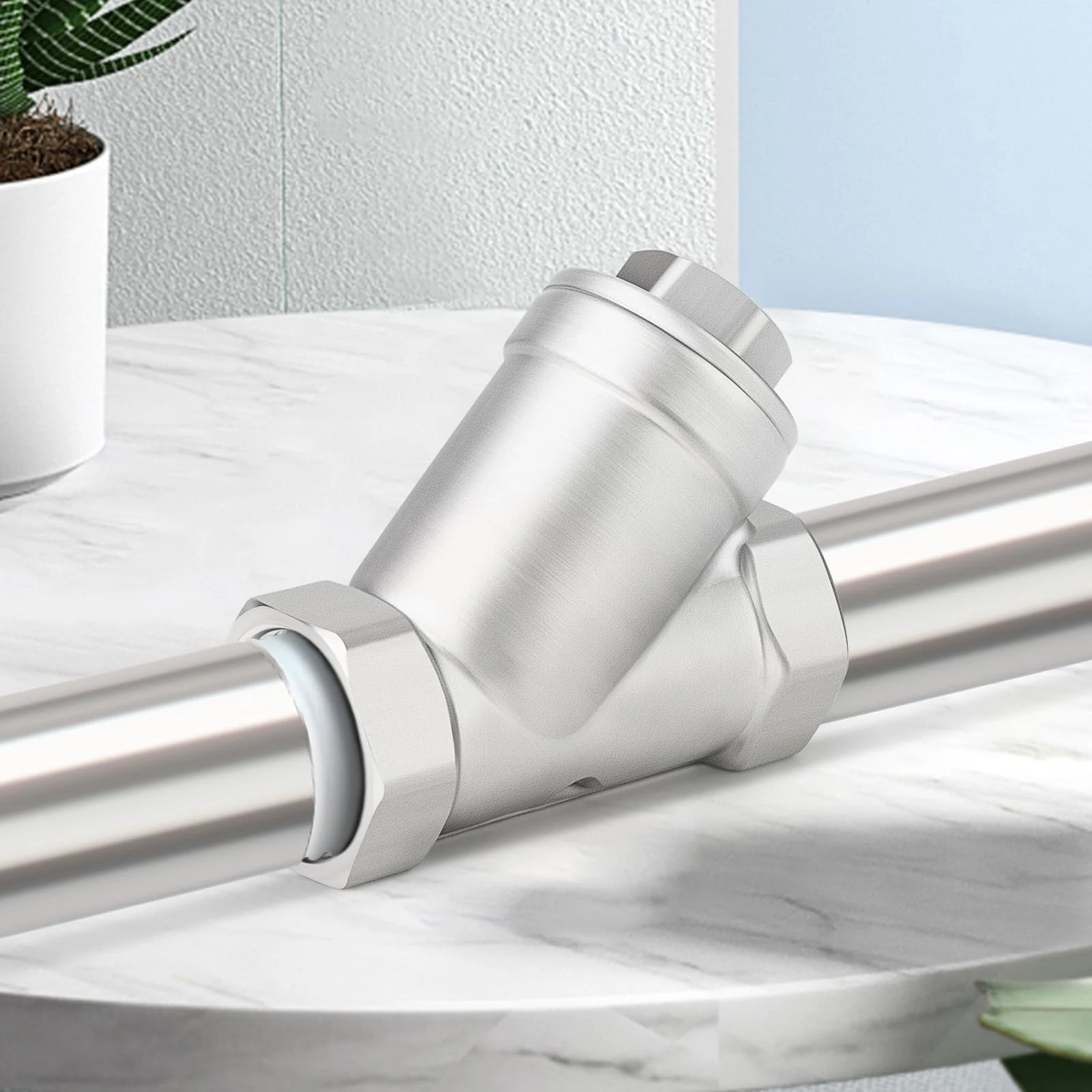 TAISHER 1PCS 304 Stainless Steel 3/4" BSP Female WYE Y Strainer Mesh Filter Valve CF8 WOG - Image 7