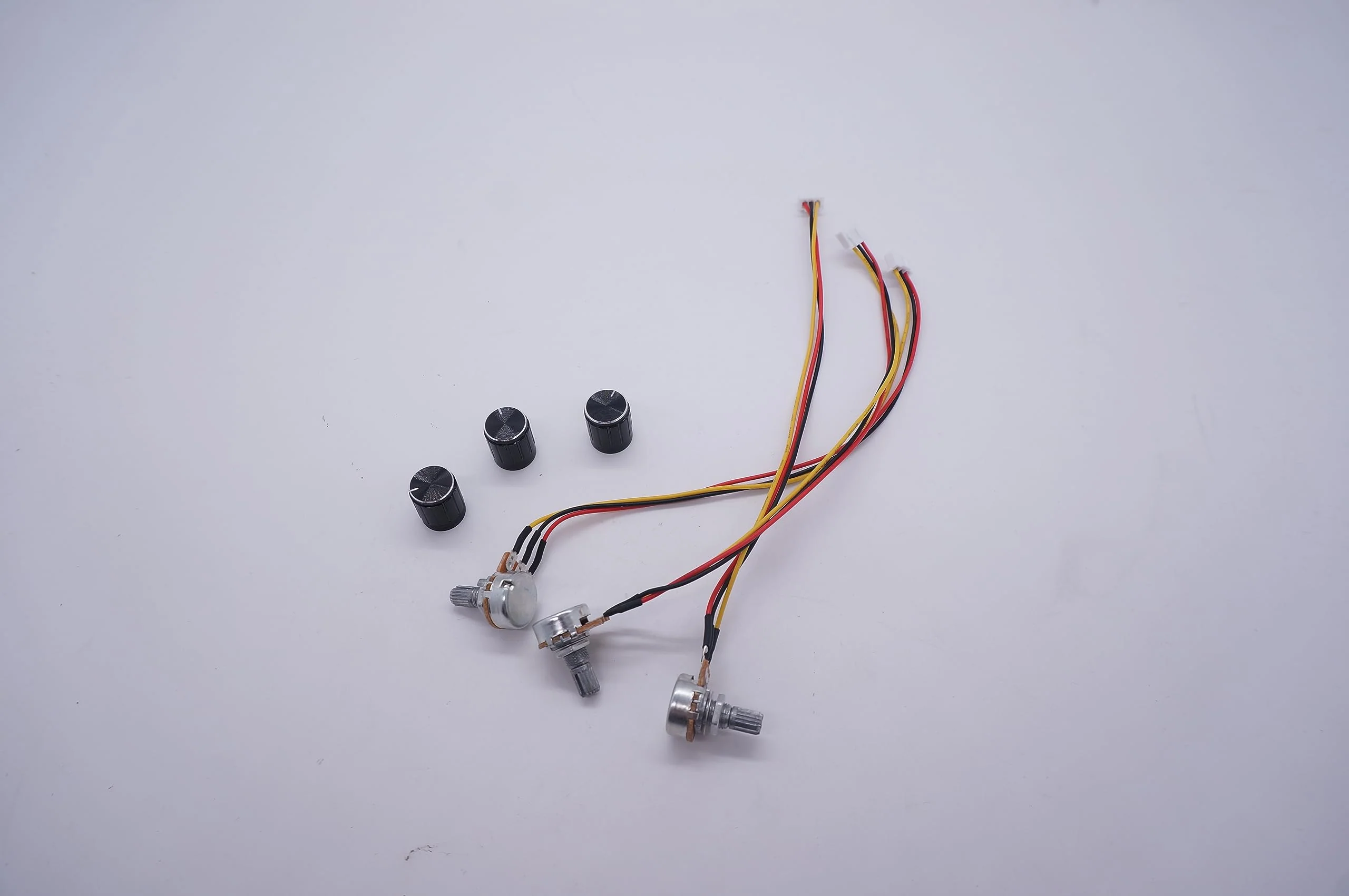 Taiss/3 Pcs 10K Ohm Linear Taper Adjustable Rotary Potentiometer Change Resistance WH148 B10K 3 Pin with XH2.54-3P Connector Wire Cable + Black Knob Cover Cap 148-10k-BKL - Image 10