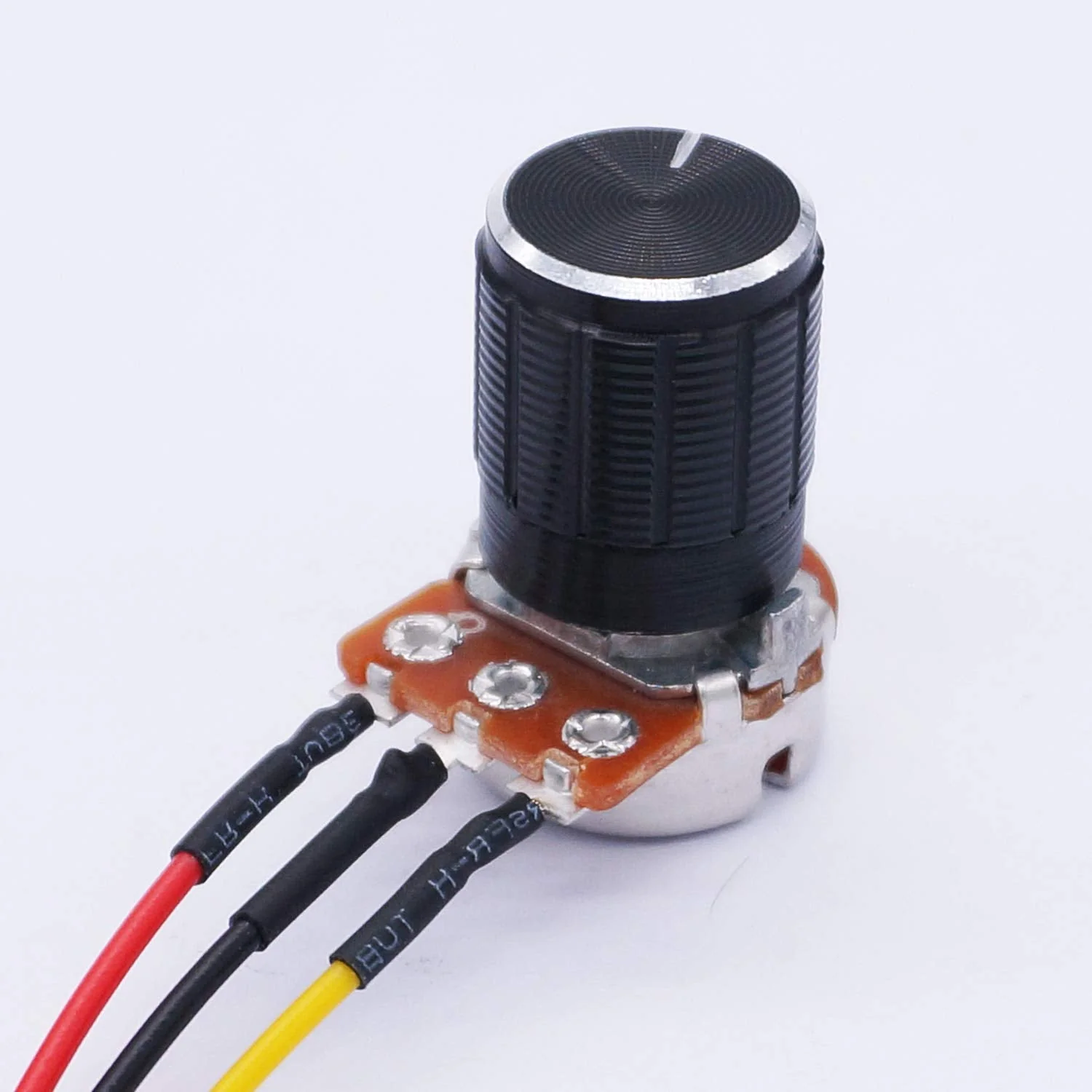 Taiss/3 Pcs 10K Ohm Linear Taper Adjustable Rotary Potentiometer Change Resistance WH148 B10K 3 Pin with XH2.54-3P Connector Wire Cable + Black Knob Cover Cap 148-10k-BKL - Image 4
