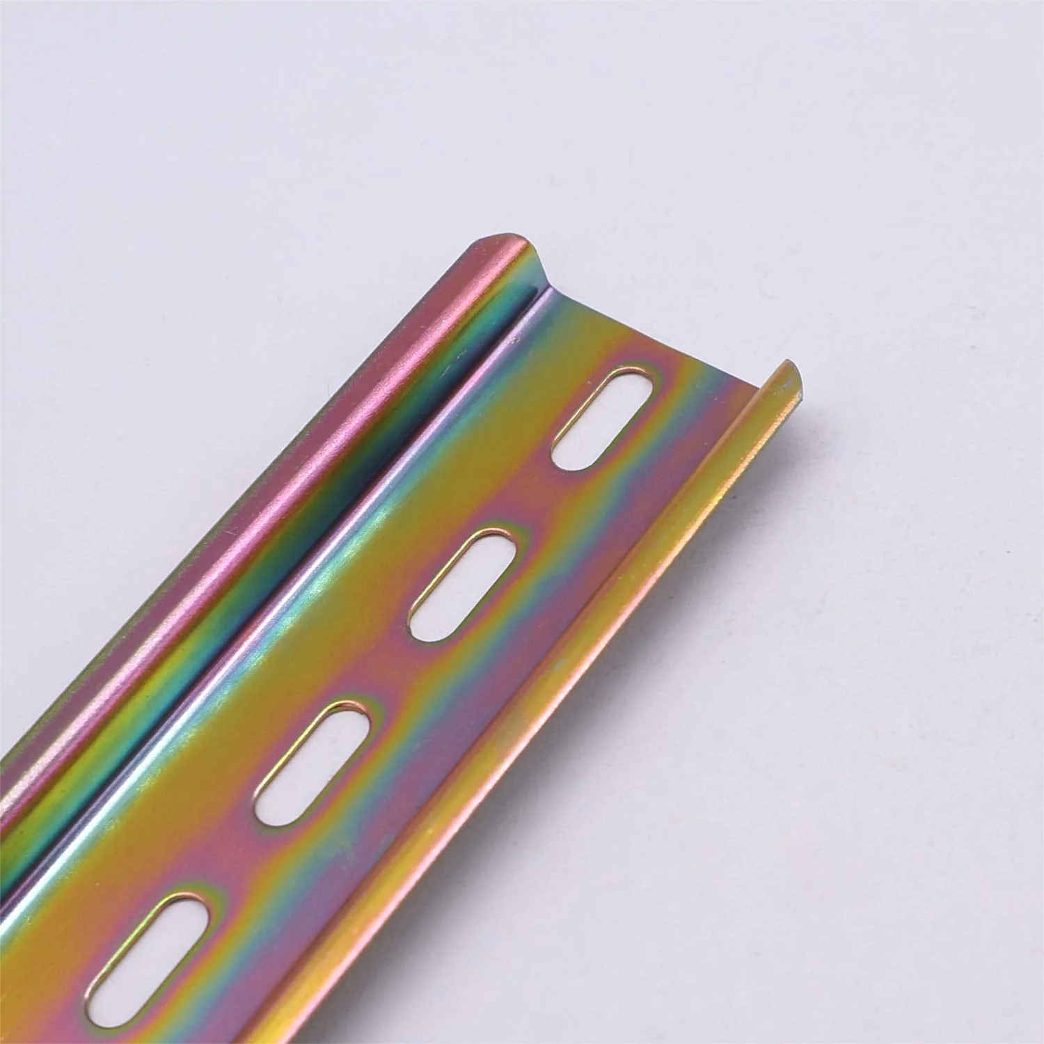 Taiss 3 pieces 30 cm DIN rail high-quality colour steel DIN rail, for distribution cabinet control cabinet, 35 mm wide, 7.5 mm high, 300 mm long, 300 mm / 12 inch G - Image 4