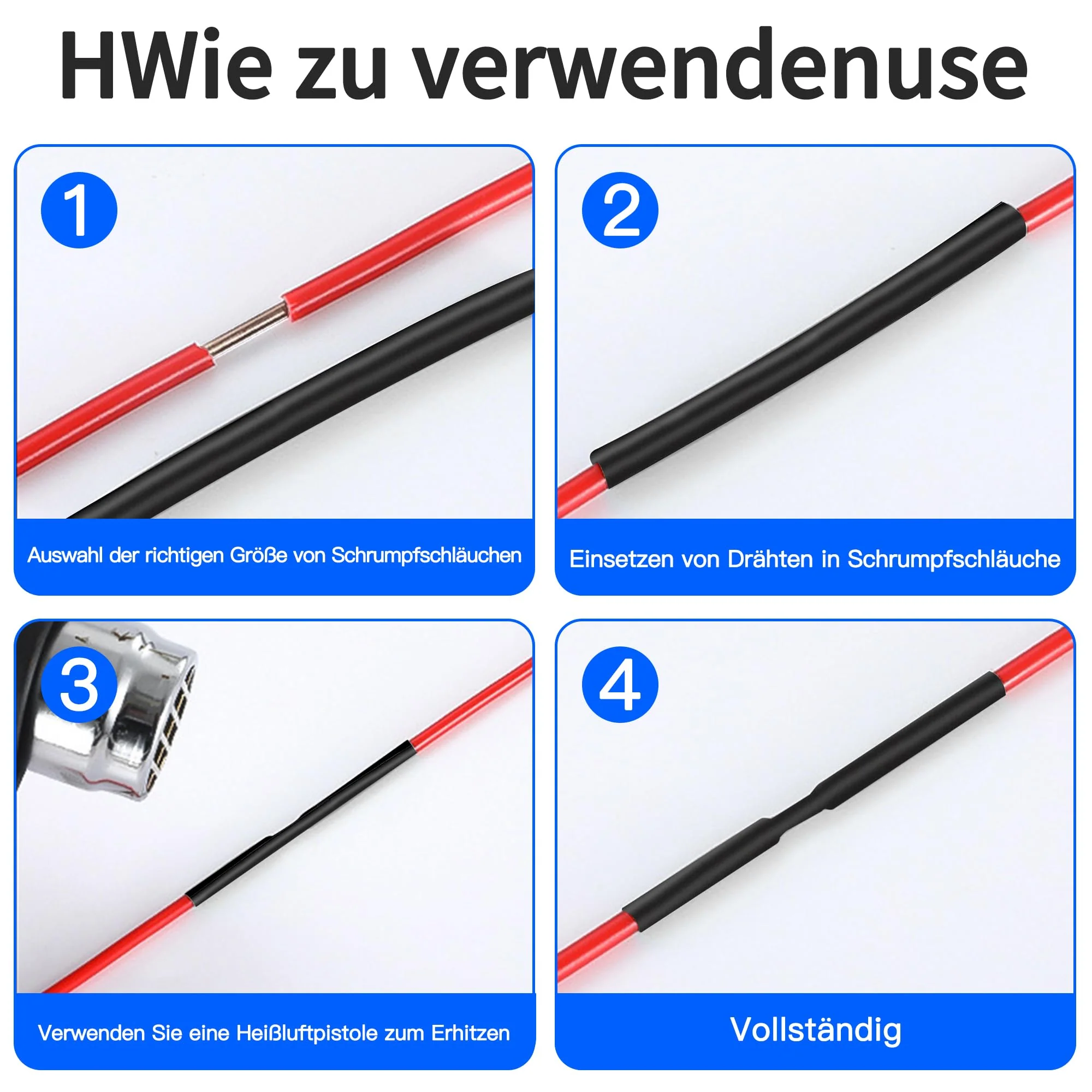 Taiyeestar Heat Shrink Tube with Adhesive (Diameter 19.1 mm x 3 Metres), 3:1 Heat Shrink Tube, Waterproof, Heat Shrink Tubing Black, Heat Shrink Tubes for Cable Insulation, Marking, Cable Bundling, Ø19.1mm x 3m - Image 4