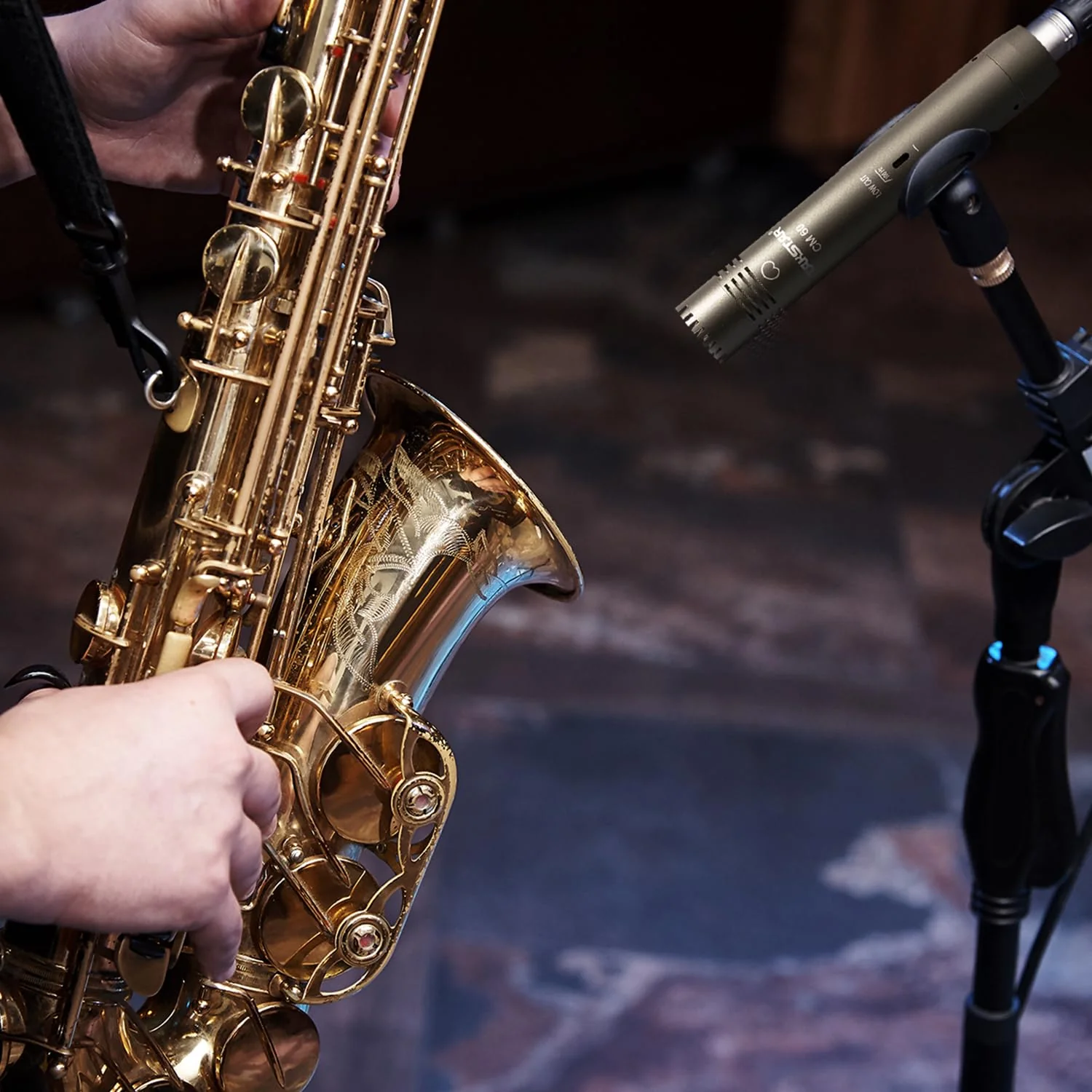 TAKSTAR CM-60 Instrument Microphone with Windscreen, Professional Cardioid Condenser Mic, XLR Gold-Plated Diaphragm Sound Head Microphone for Studio, Instrument, Interview, Radio Stations, Broadcast - Image 5