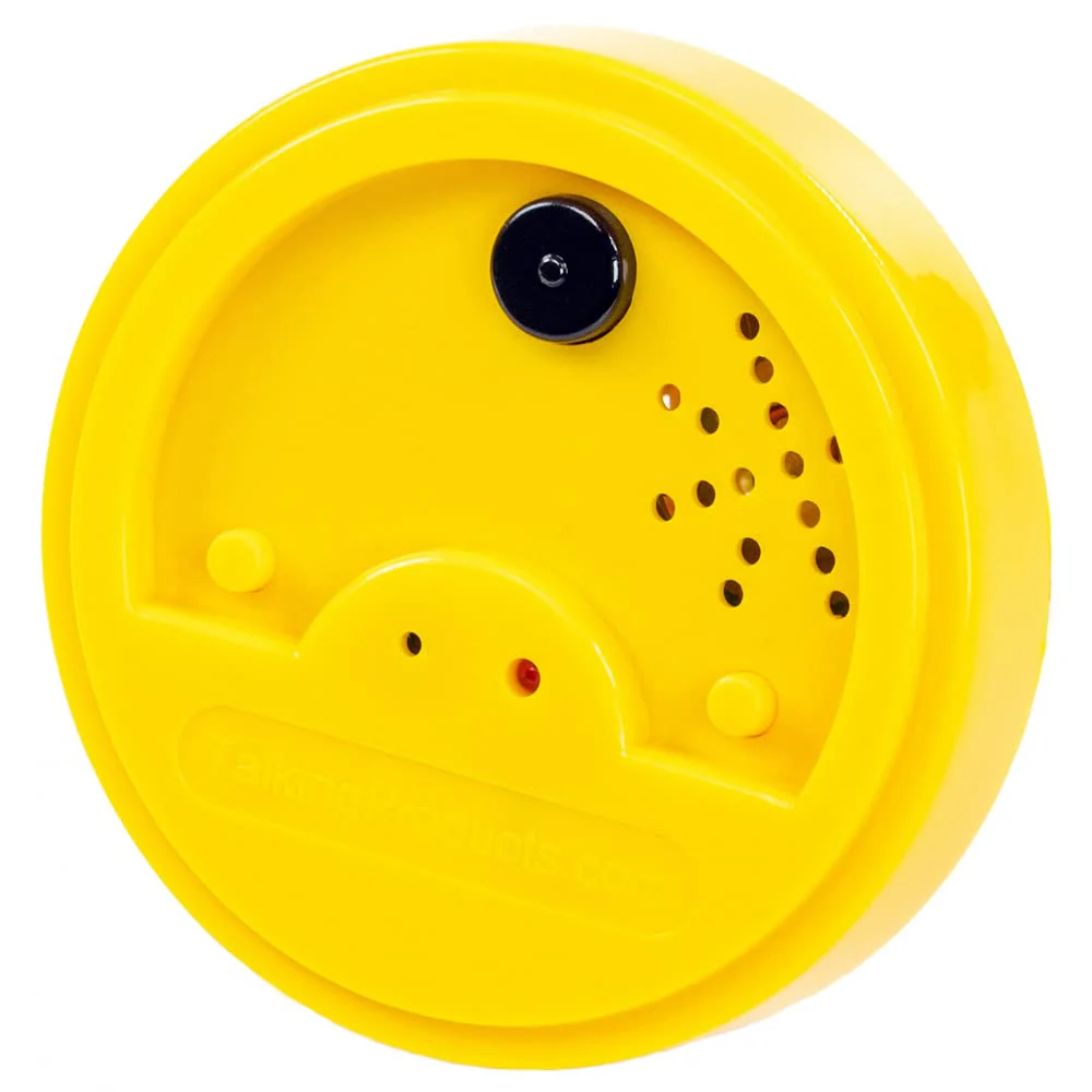 Talking Products, Talking Tins Voice Recordable Sound Buttons, 20 Seconds Recording, Yellow, Pack of 3. Ideal Dementia Aid for Independent Living and Educational Activities pkg of 3 - Image 2