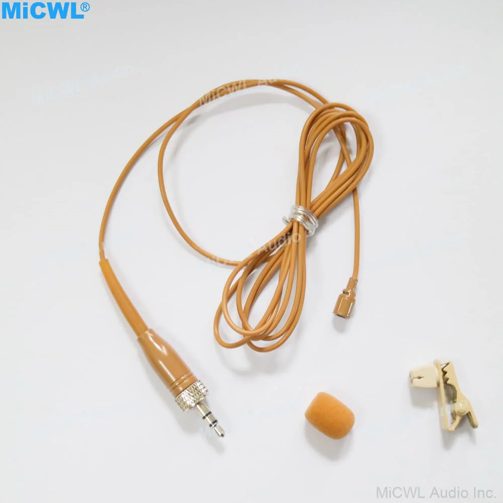 Tan Mini Lapel Lavalier Microphone for Sennheiser EW G3 G4 G5 Wireless Pocket System 3.5mm Lock Jack - Image 2