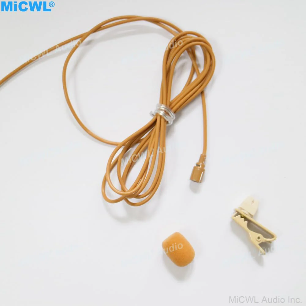 Tan Mini Lapel Lavalier Microphone for Sennheiser EW G3 G4 G5 Wireless Pocket System 3.5mm Lock Jack - Image 5