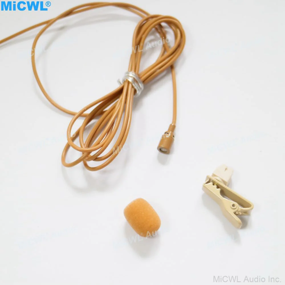 Tan Mini Lapel Lavalier Microphone for Sennheiser EW G3 G4 G5 Wireless Pocket System 3.5mm Lock Jack - Image 6