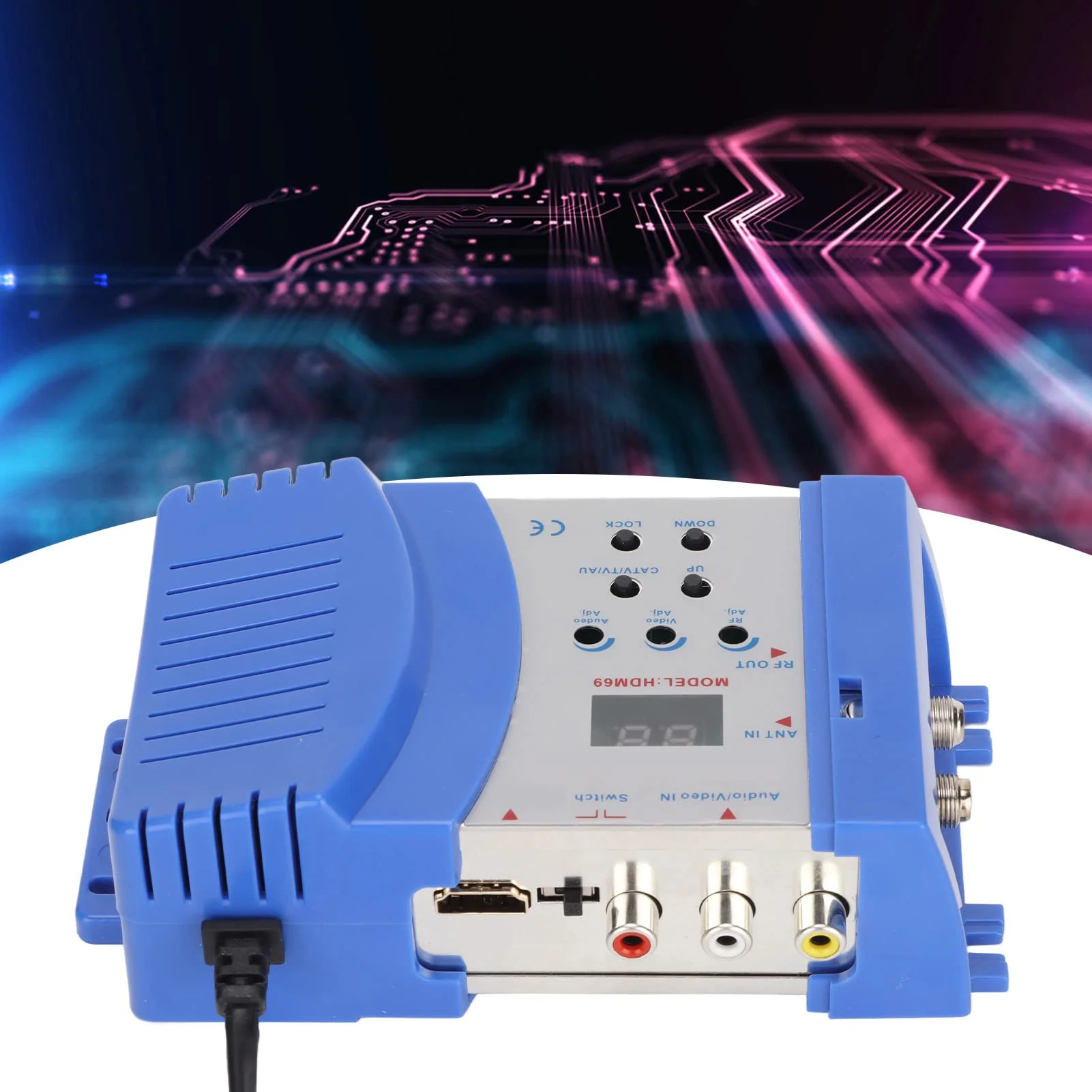 Tangxi HDMI Modulator RF Modulator for PAL NTSC Format, Composite VHF UHF AV to RF Converter, RF Modulator TV Switch Audio Video Converter for Home TV(F Female) - Image 2