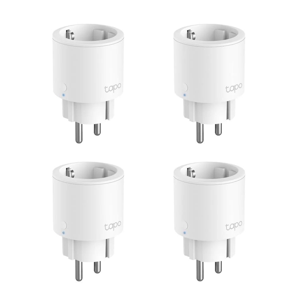 Tapo Nano Smart WiFi Socket Tapo P115 with Energy Consumption Control, Smart Home Alexa Socket, Works with Alexa, Google Home, Voice Control, Remote Access, No Hub Required (Pack of 4) 4er pack