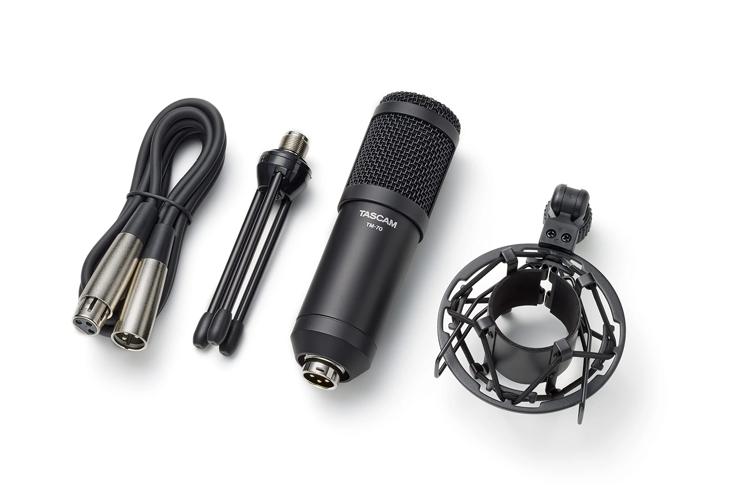 Tascam Dynamic Microphone for Broadcast Microphone for Professional Podcasting and Live Streaming (TM-70), Black - Image 2