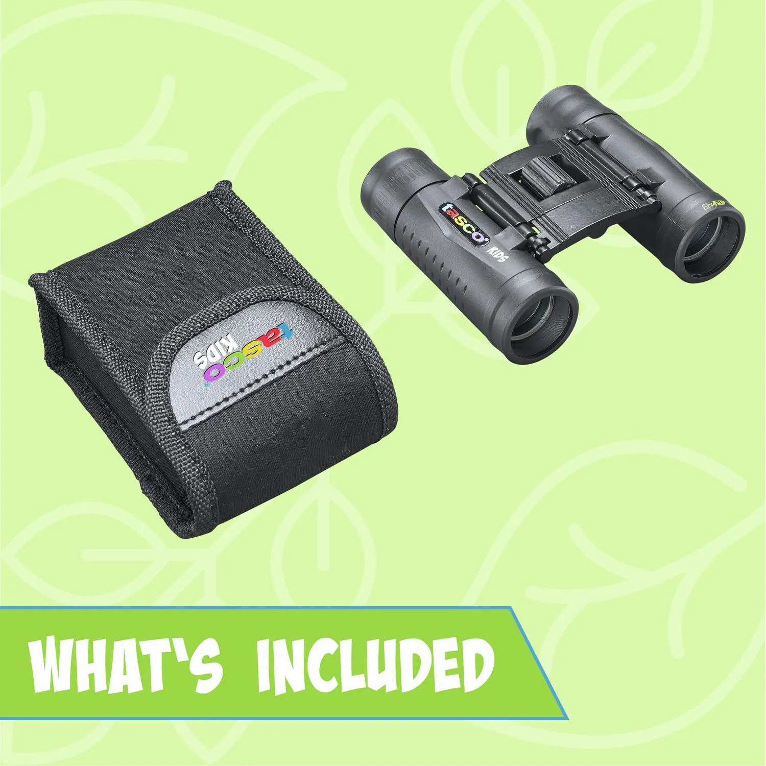 Tasco Kids Binoculars 8x21, Compact Binoculars for Kids Ages 3-12, Great for Adventures, Hiking, Camping, Travel, Bird Watching Foldable Black - Image 4