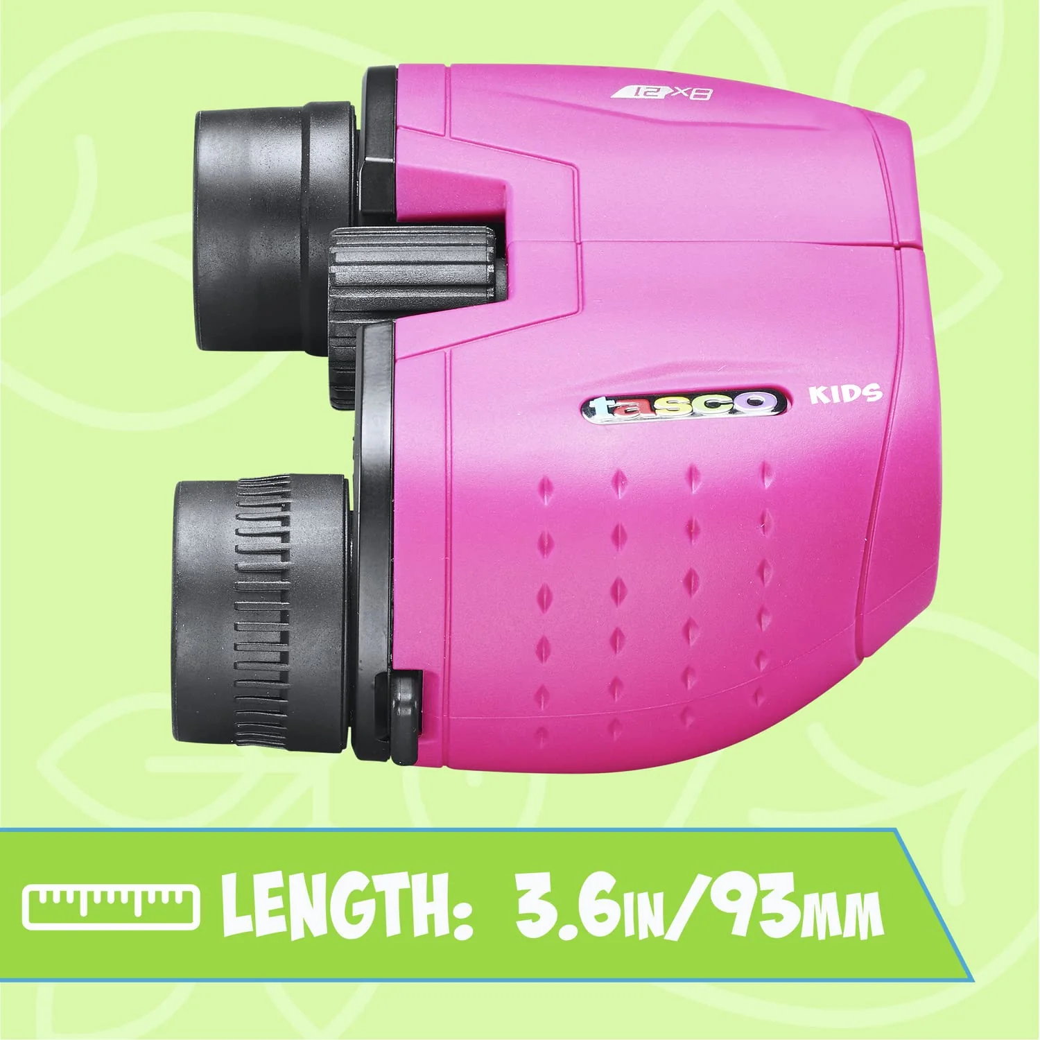 Tasco Kids Binoculars 8x21, Compact Binoculars for Kids Ages 3-12, Great for Adventures, Hiking, Camping, Travel, Bird Watching Not-Foldable Pink - Image 5