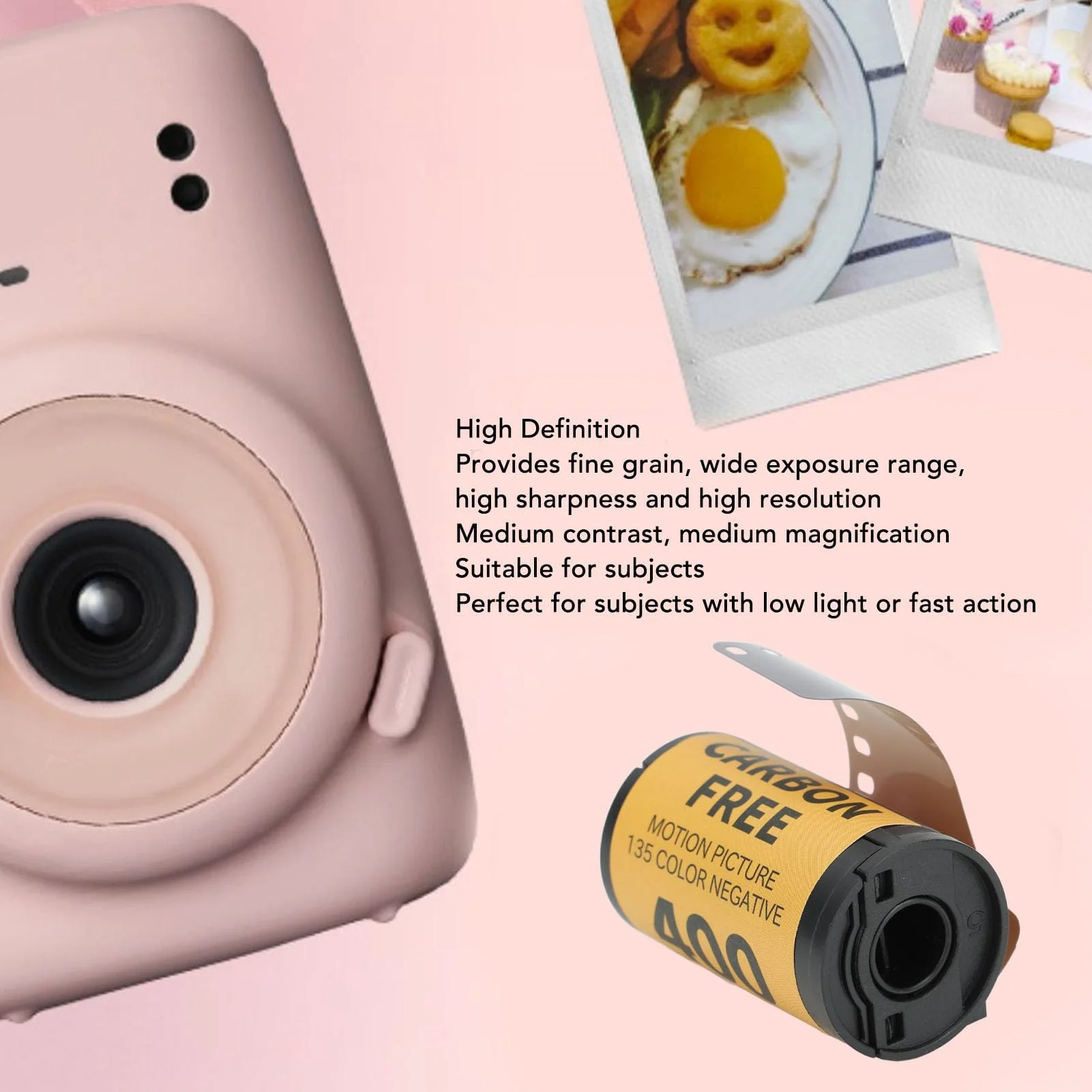 Tbest Office Pliescra Color Film Iso 320‑400 35Mm Fine Grain Wide Exposure Latitude Hd Color Negative Film for 135 36 Sheet (36 Sheet) - Image 4