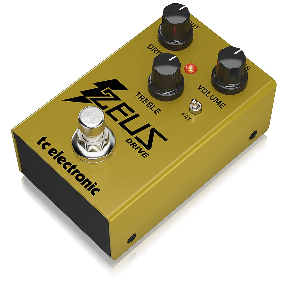TC Electronic ZEUS DRIVE OVERDRIVE Legendary Dynamic Overdrive Boost Pedal with FAT Mod Switch and Optional Buffered Bypass - Image 3