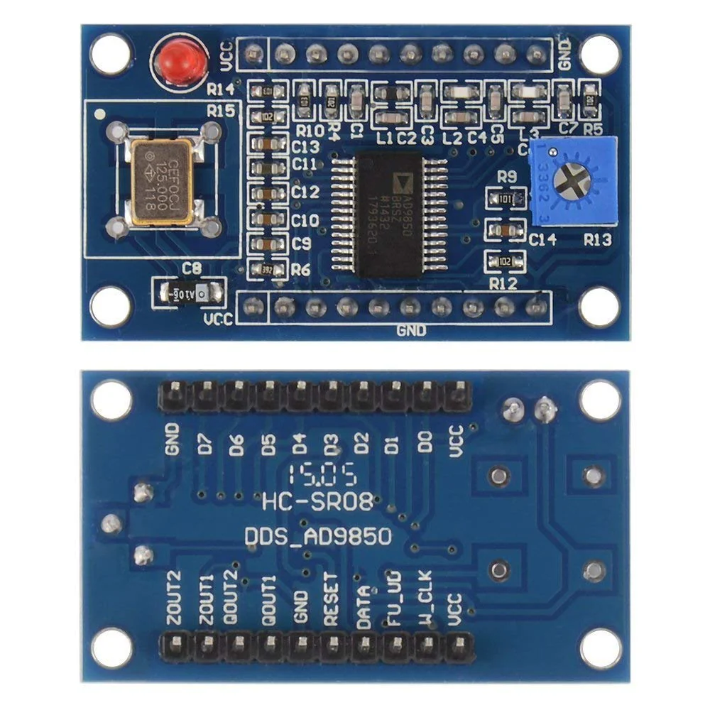 TECNOIOT AD9850 DDS Signal Generator Module 0-40MHz 2 Sine Wave and 2 Square Wave Output - Image 2