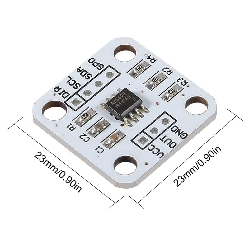 TECNOIOT AS5600 Magnetic Encoder Magnetic Induction Angle Measurement Sensor Module Pack of 5 - Image 7