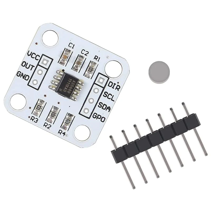 TECNOIOT AS5600 Magnetic Encoder Magnetic Induction Angle Measurement Sensor Module Pack of 5 - Image 9