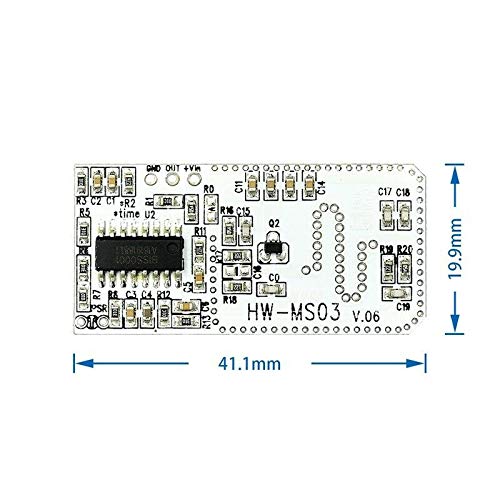 TECNOULAB 5pcs HW-MS03 2.4GHz to 5.8GHz Microwave Radar Motion Sensor - Image 3
