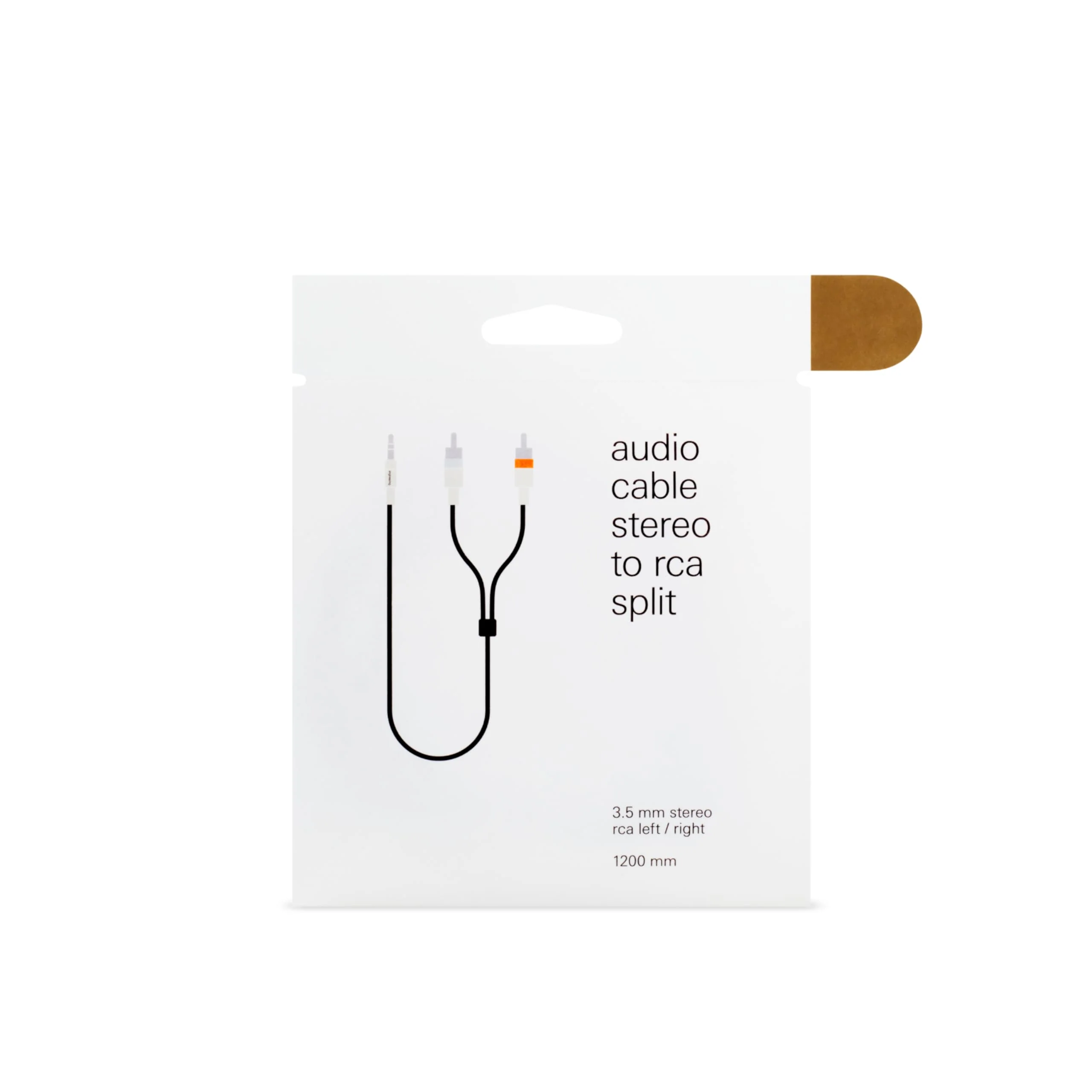 teenage engineering Textile Audio Cable 3.5 mm - 2X RCA, 1200 mm | 47.2 in (Black) - Image 3