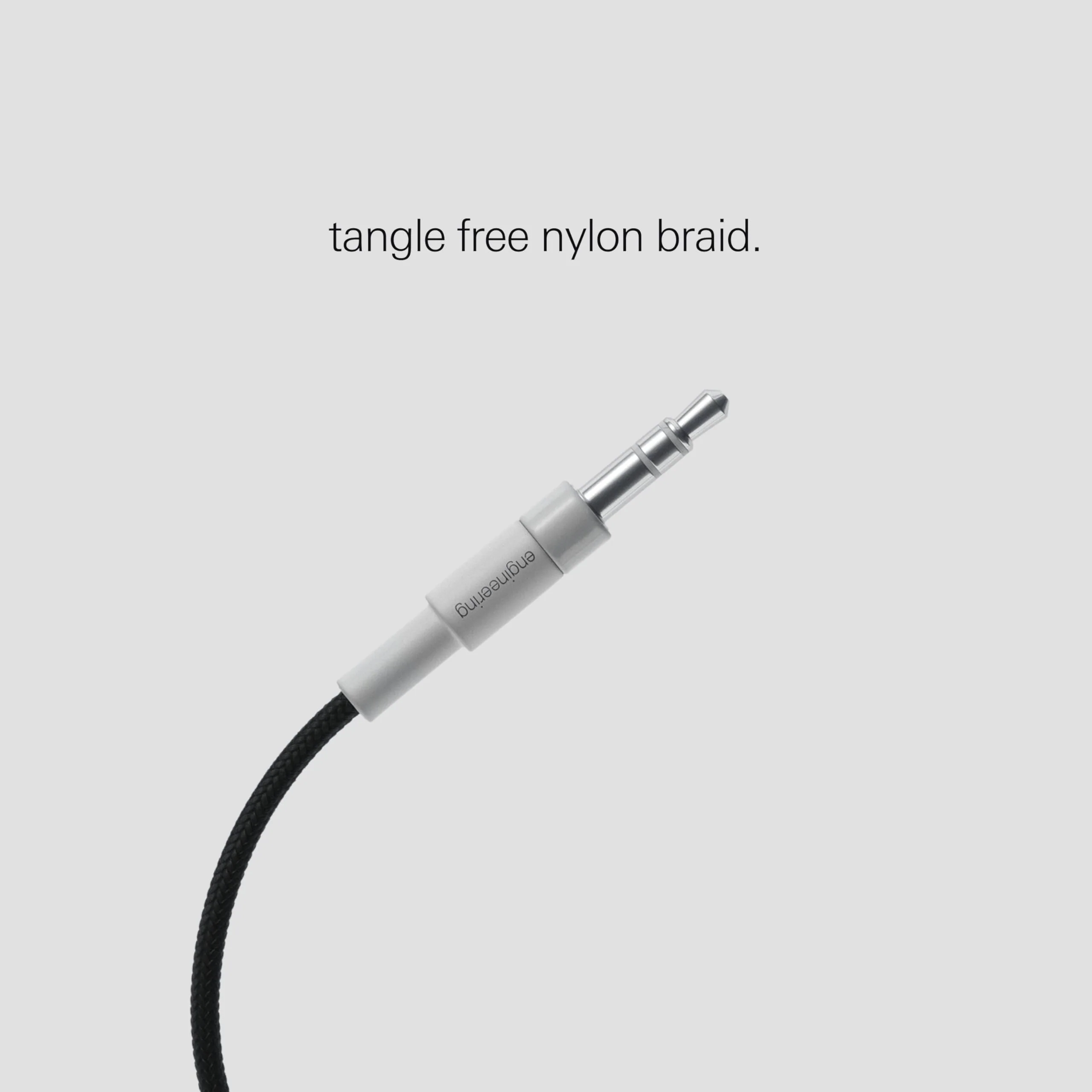 teenage engineering textile audio cable 3.5 mm - 3.5 mm, 1200 mm | 47 in (black) - Image 2