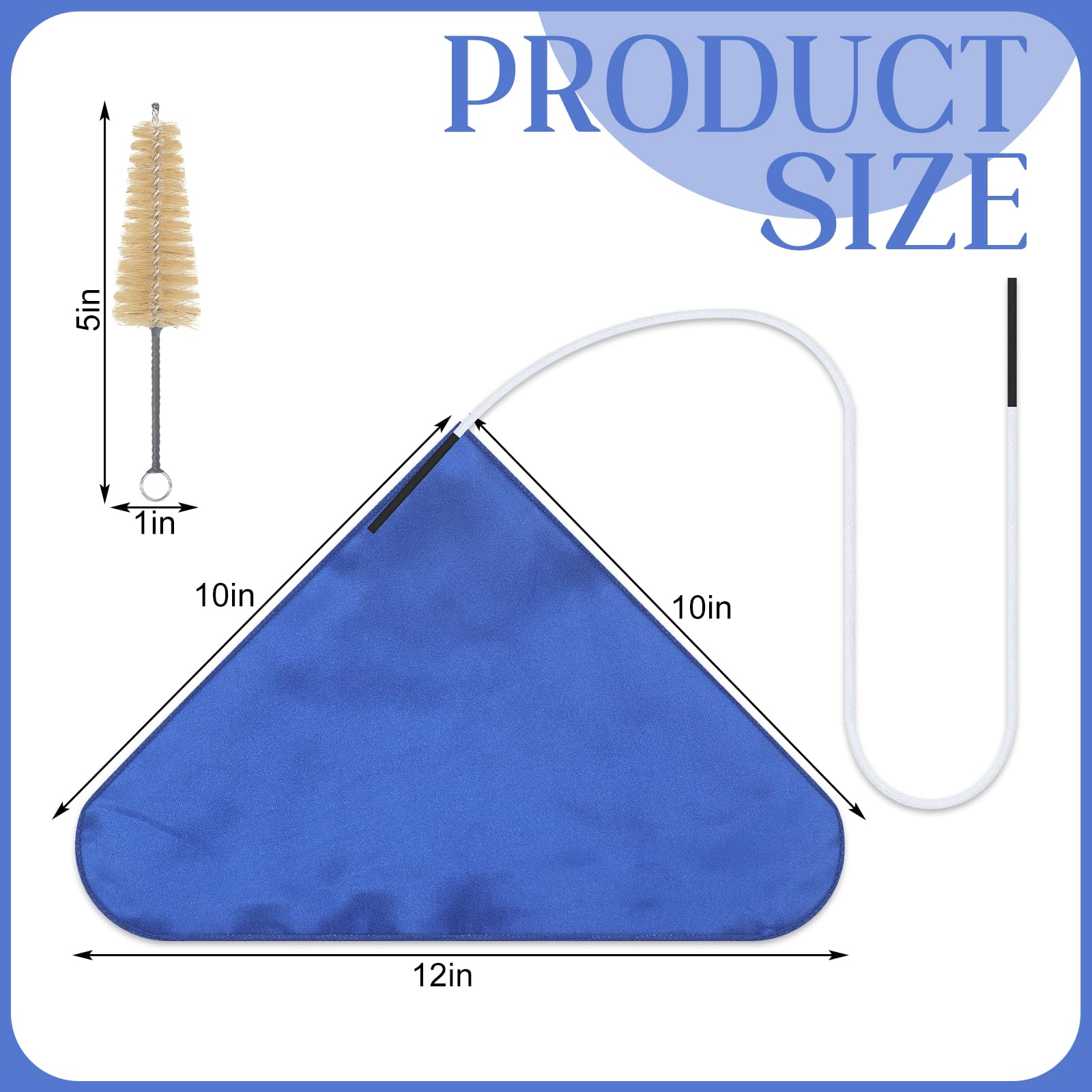 Teenyyou 8 Pcs Clarinet Swab Cloth Silk Clarinet Cleaning Kit Swab Cleaning Cloth and Mouthpiece Brush for Piccolo Flute Sax Saxophone Trumpet - Image 2