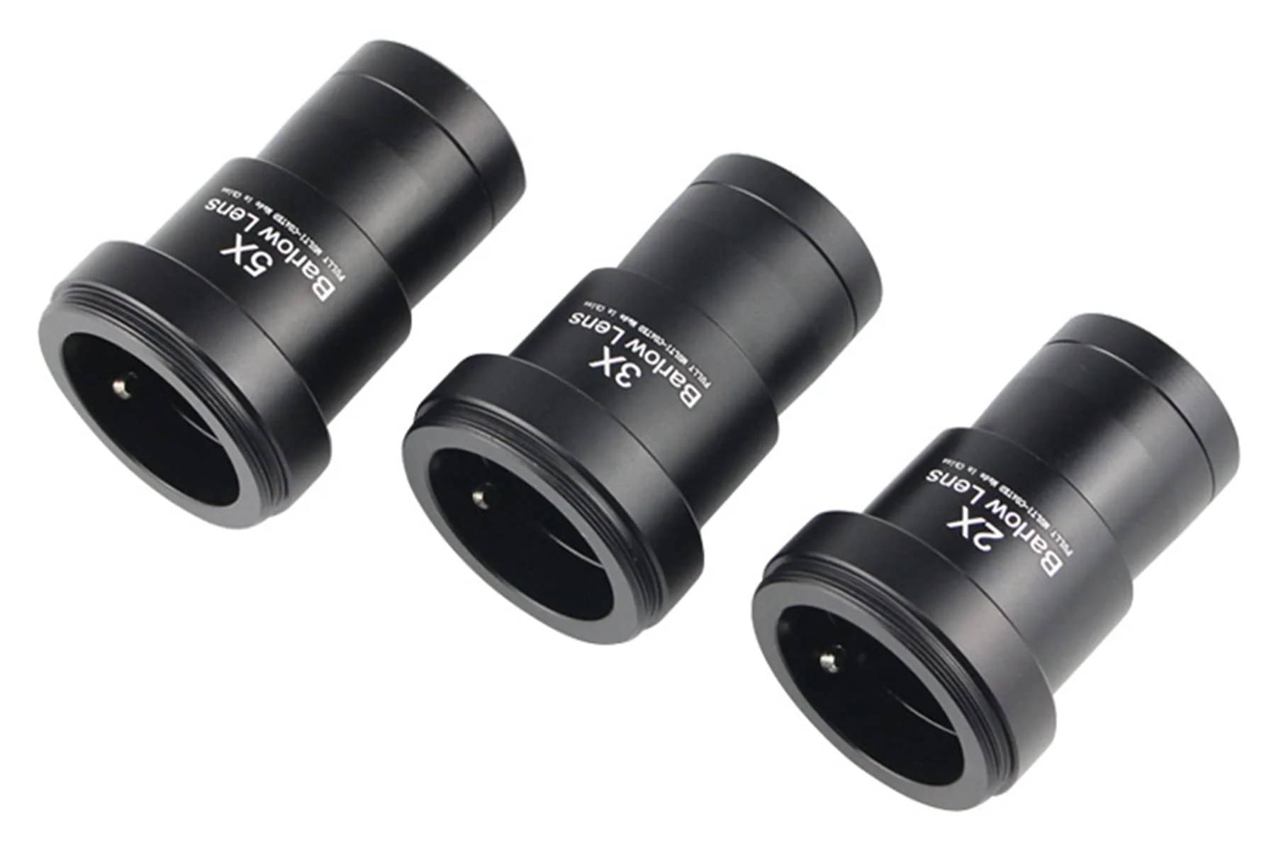 Telescope Barlow Lenses Kit 2X-3X-5X, 1.25 Inch Telescope Accessory, Fully Metal Multi Coated Broadband Green Film Barlow Lens for Telescope Astronomy Eyepiece - Image 3