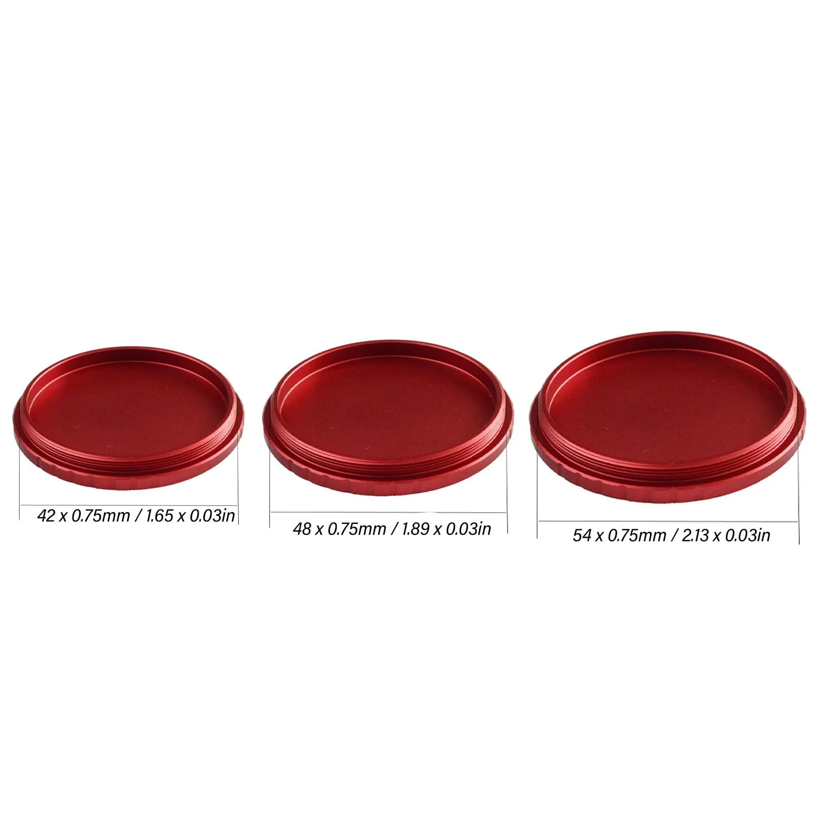 Telescope Lens Dust , Aluminum Alloy Lens Cover, Portable Magnifying Mirror Dust Protective Lens for Photographic Socket (M54*0.75) M54*0.75 - Image 4