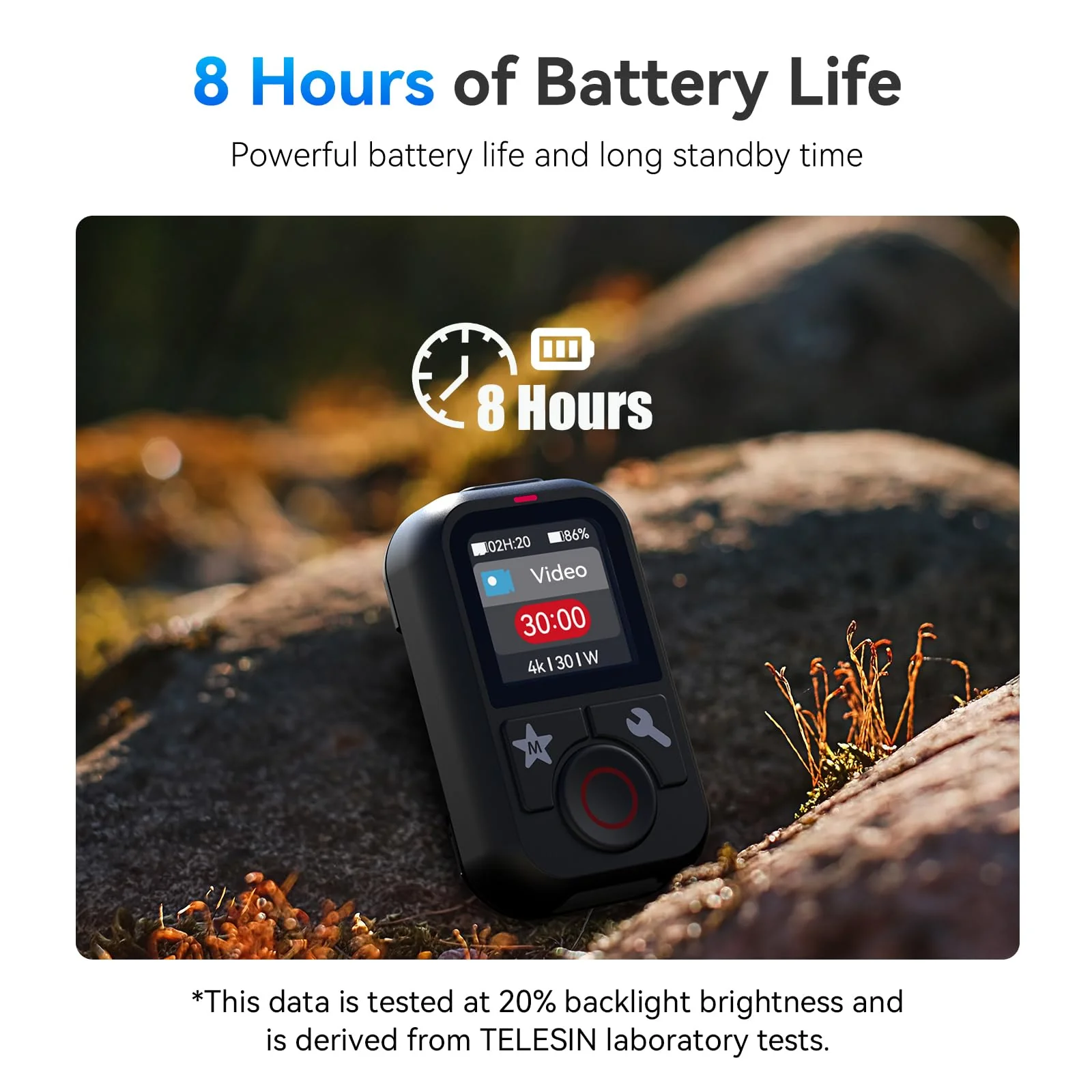 TELESIN T13 Waterproof Remote Control for GoPro | Color LCD Dispaly | Multi-Language Support, Smart Wireless Controller Compatible with Go Pro 13 12 11 10 9 8 Black Max Mini Action Camera Accessories - Image 3