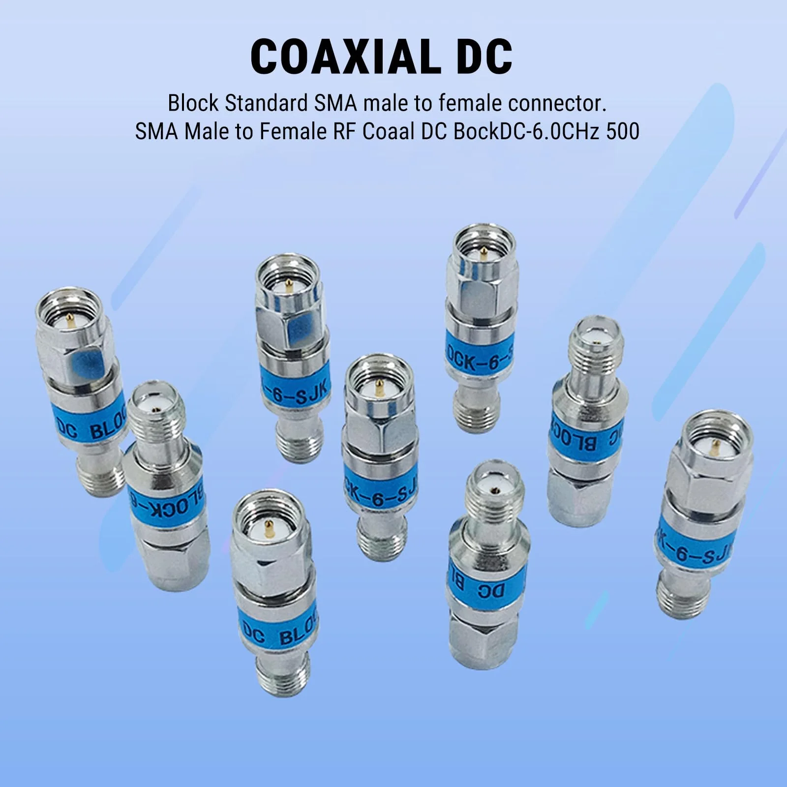 Telituny 3 Pieces Attenuator, SMA-JK Male to Female RF Coaxial Damper 2 Watt 6.0 GHz 50Ω Connector RF Coaxial DC Block Fixed Attenuator for Electrical Use (10 dB) 10db - Image 9