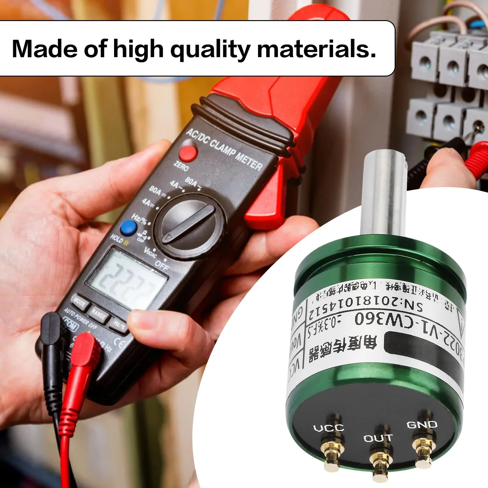 Telituny Rotatable Hall Sensor, Rotating Hall Angle Sensor 0-360 Degrees 0.088° Resolution, 12 Bit Rotating Hall Sensor Hall Effect Sensors, Hall Effect Position Sensor, 0-5V Output Full Circle - Image 2