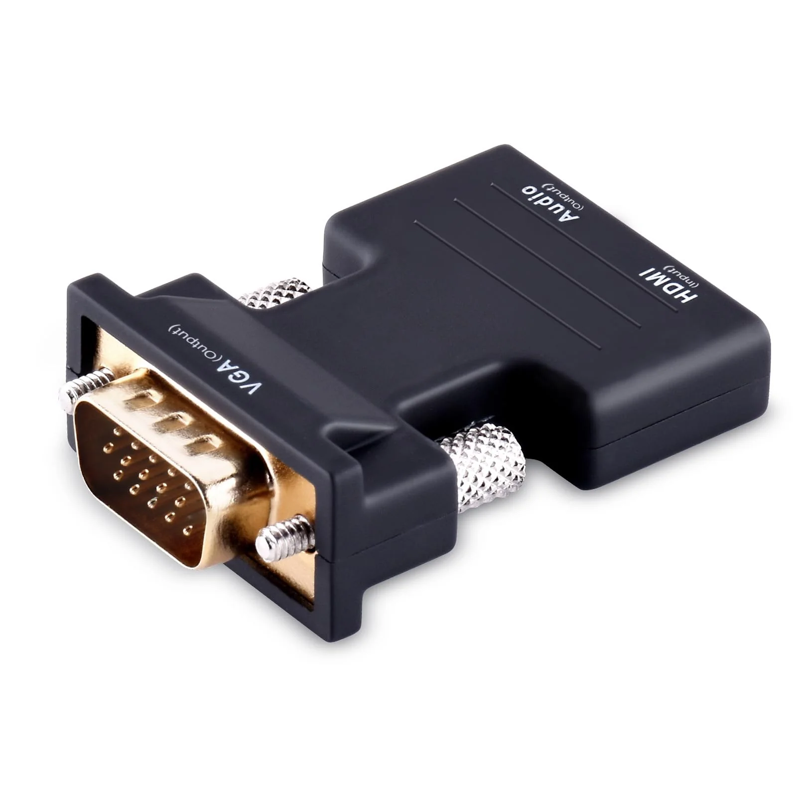 Tendak Active 1080P Female HDMI to VGA Male Converter Adapter Dongle with 3.5mm Stereo Audio portable HDMI Connector for Laptop PC PS3 Xbox STB Blu-ray DVD TV Stick - Image 3