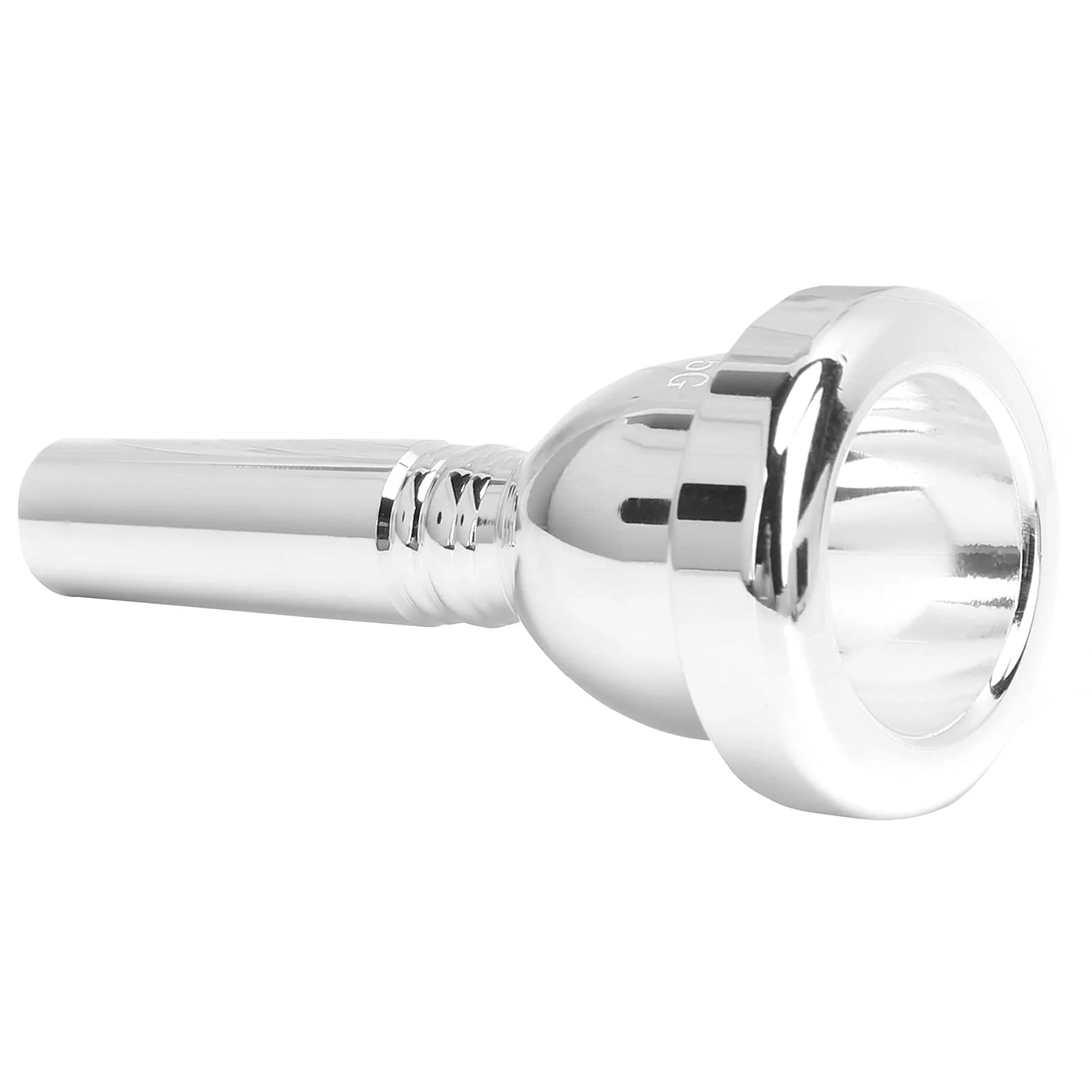 Tenor Large Shank Mouth Piece,Trombone Mouthpiece,Metal 12.7mm 5G Wind Instrument Accessory Replacement (Silver) Silver - Image 7