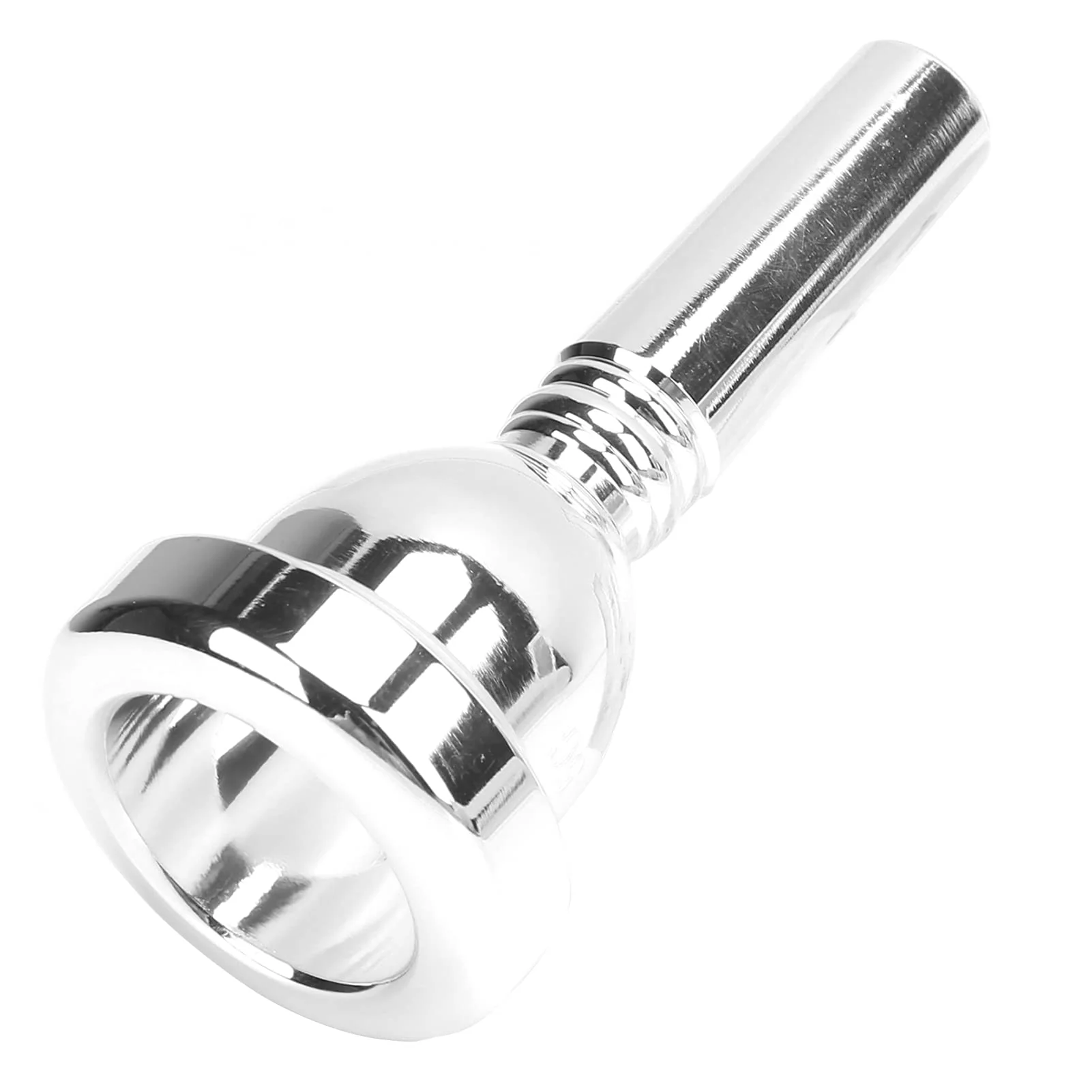 Tenor Large Shank Mouth Piece,Trombone Mouthpiece,Metal 12.7mm 5G Wind Instrument Accessory Replacement (Silver) Silver - Image 8