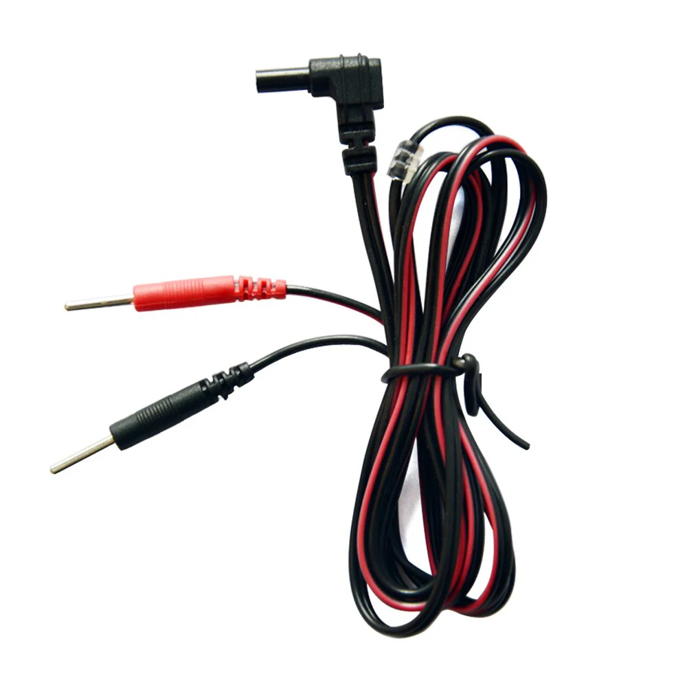 Tens Electrode Lead Wires Jack Plug Pin Connector, Electrode Units Cable Wires for TENS EMS Massage Devices, Replacement Leads for Electrotherapy Instruments, Pack of 2 - Image 3