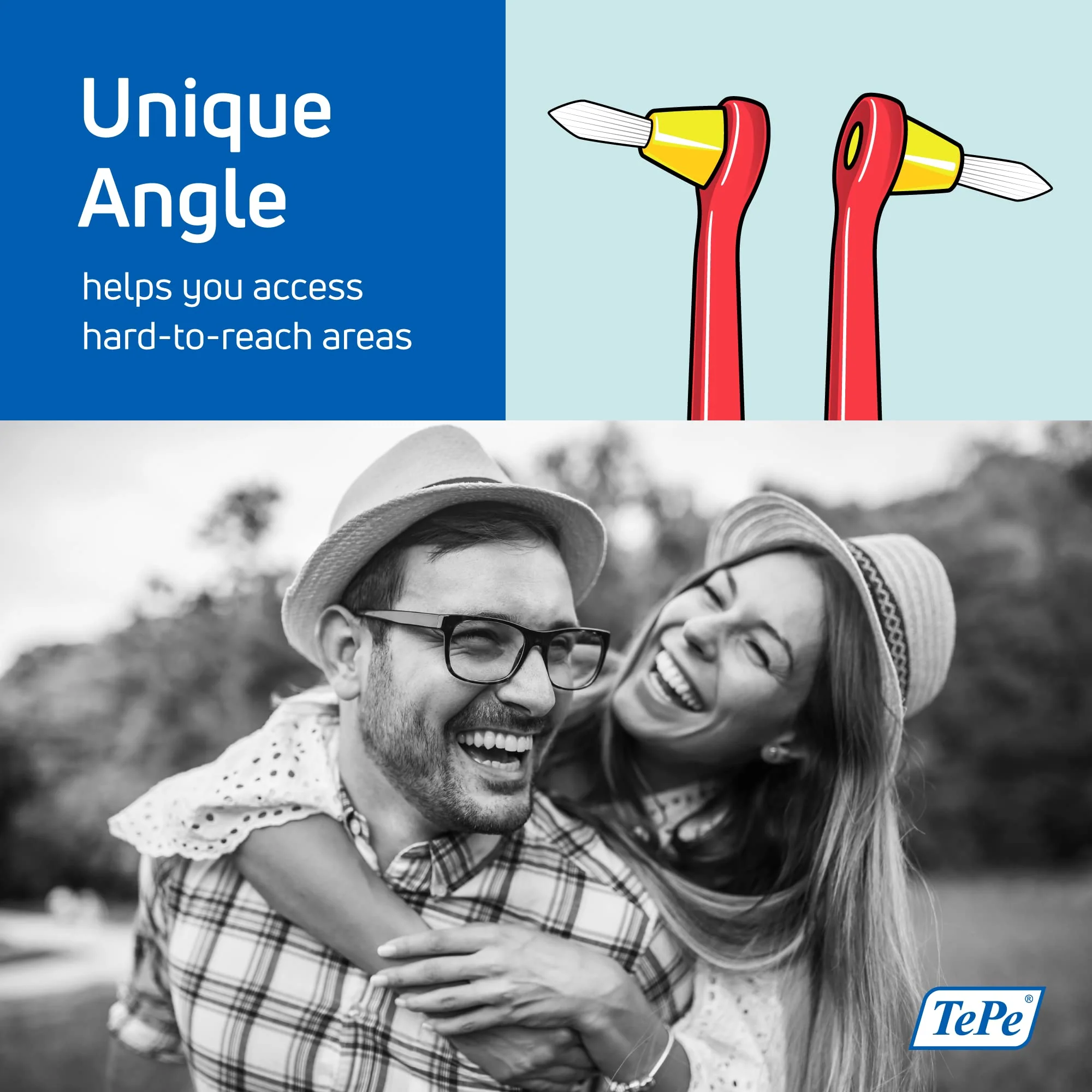 TePe Interspace Angled Soft Toothbrush for Braces with Single-End Tuft and Removable Head, 12 Pack - Image 2