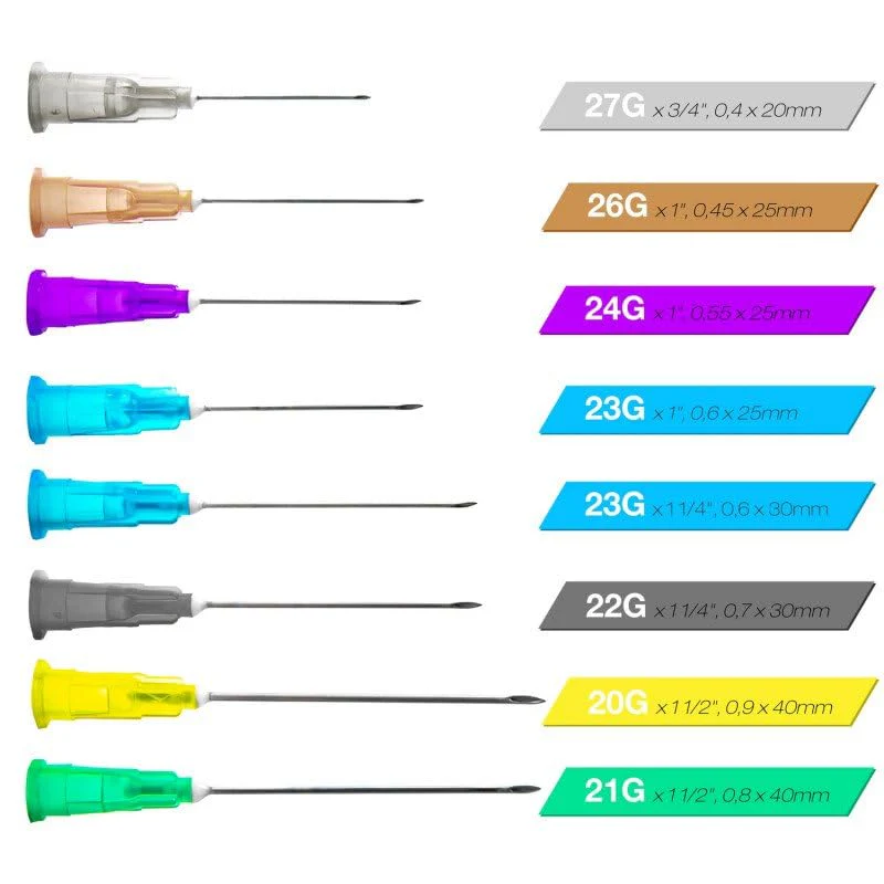 Teqler Disposable Cannulas 27G x 3/4, 0.4 x 20 mm (Grey) - Image 3