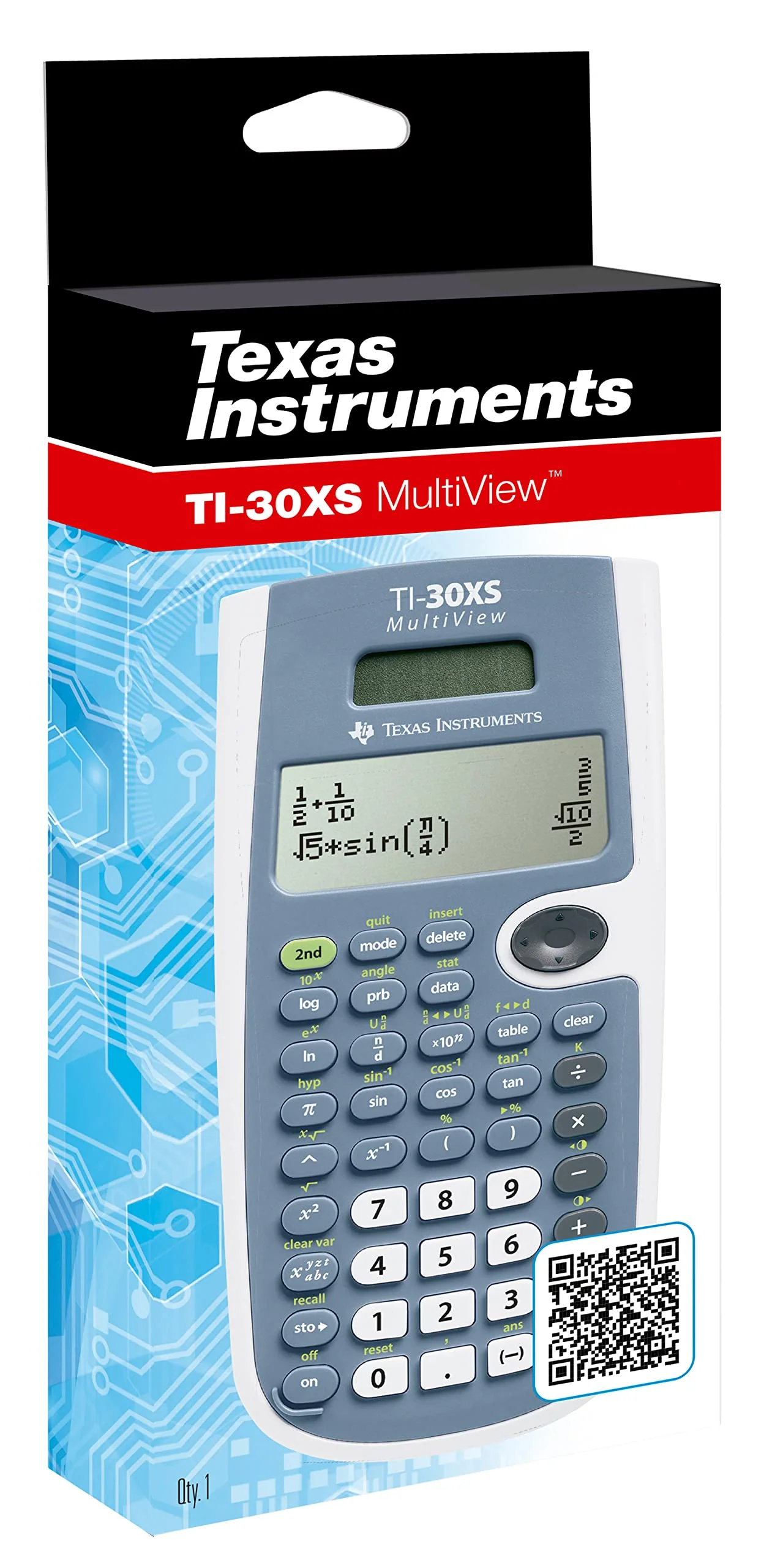 Texas Instruments TI-30XS MultiView School Calculator (up to 4 Line Display, Solar and Battery Powered) - Image 2