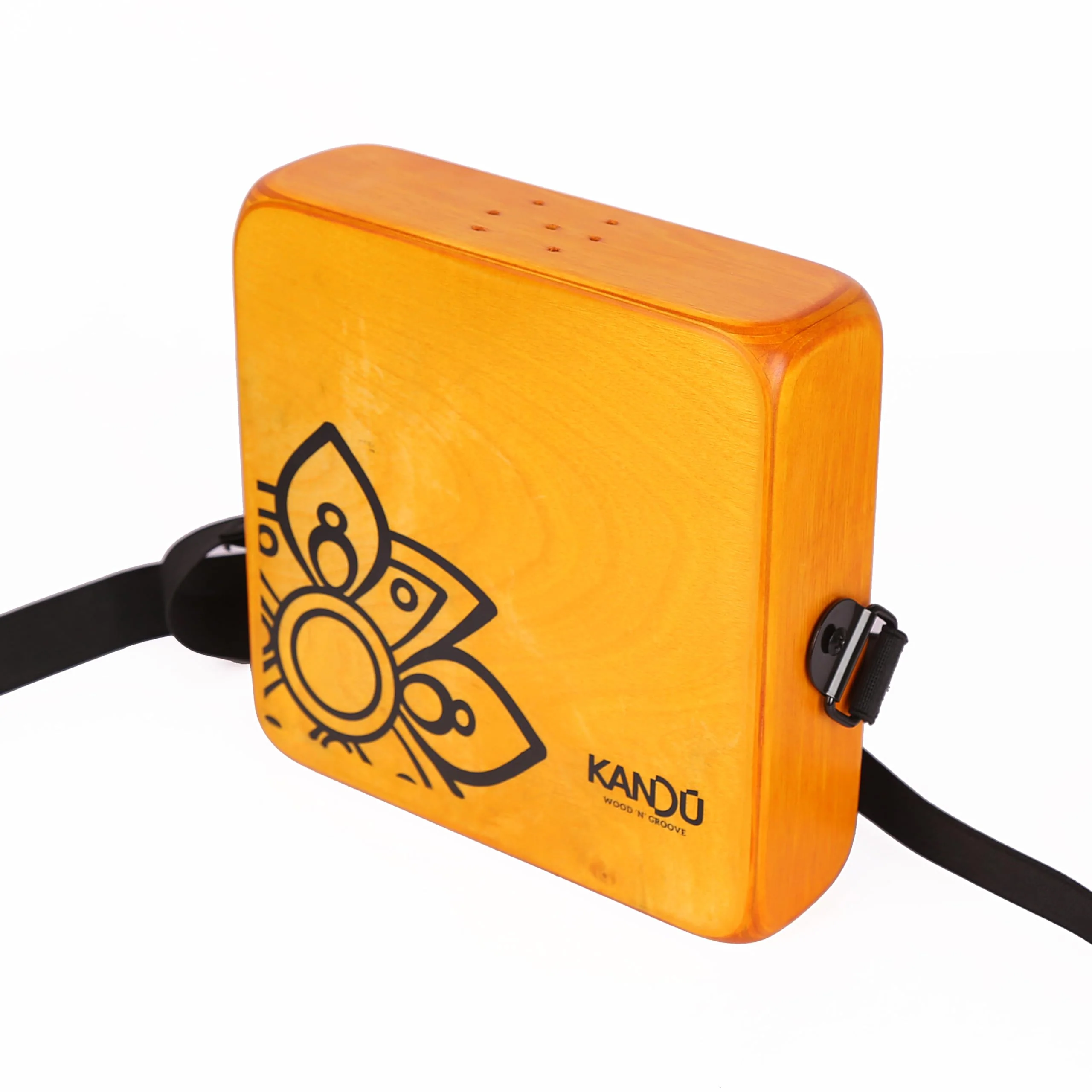 The Kandu Mashbox - is the first-ever wearable drum shaker,small Cajon designed to meet the needs of every percussionist-natural (Yellow) Yellow - Image 2